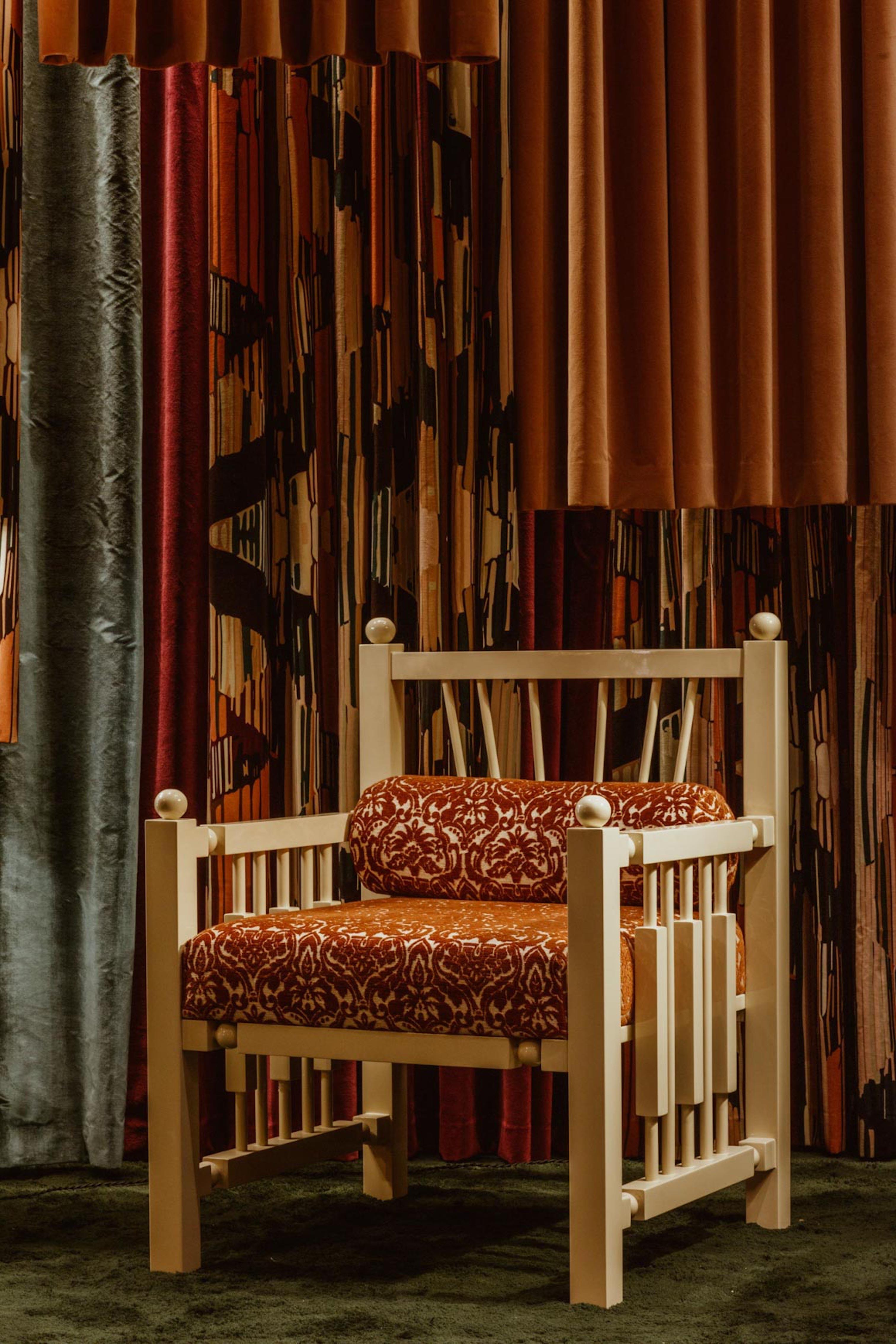 Madras Armchair in Moss Green by Laura Gonzalez In New Condition For Sale In Paris, FR