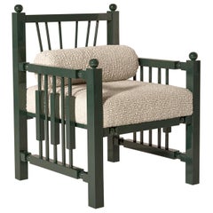 Madras Armchair in Vert Green by Laura Gonzalez