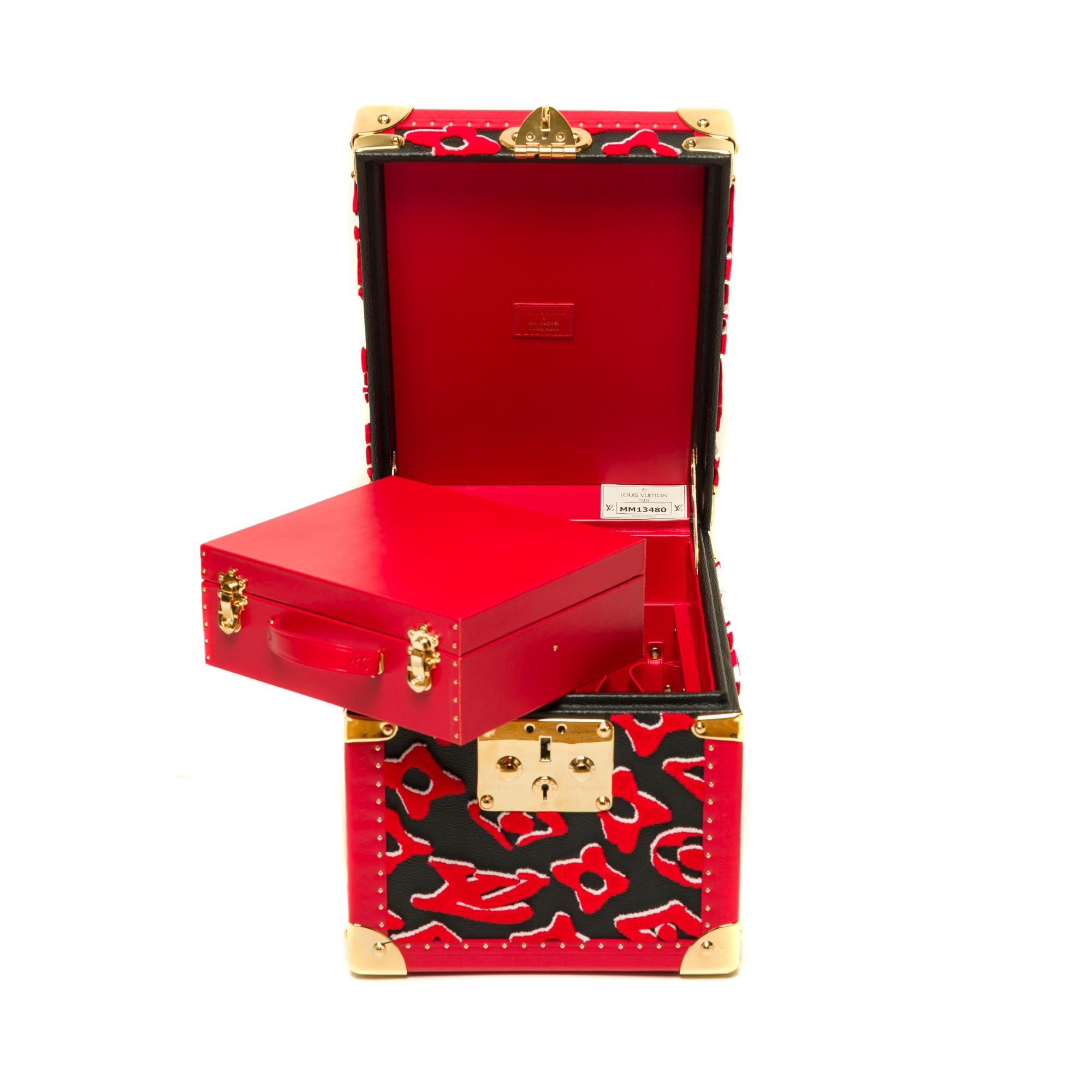 Ultra limited/Few pieces in the world/Louis Vuitton Vanity Case in red Tufa 7
