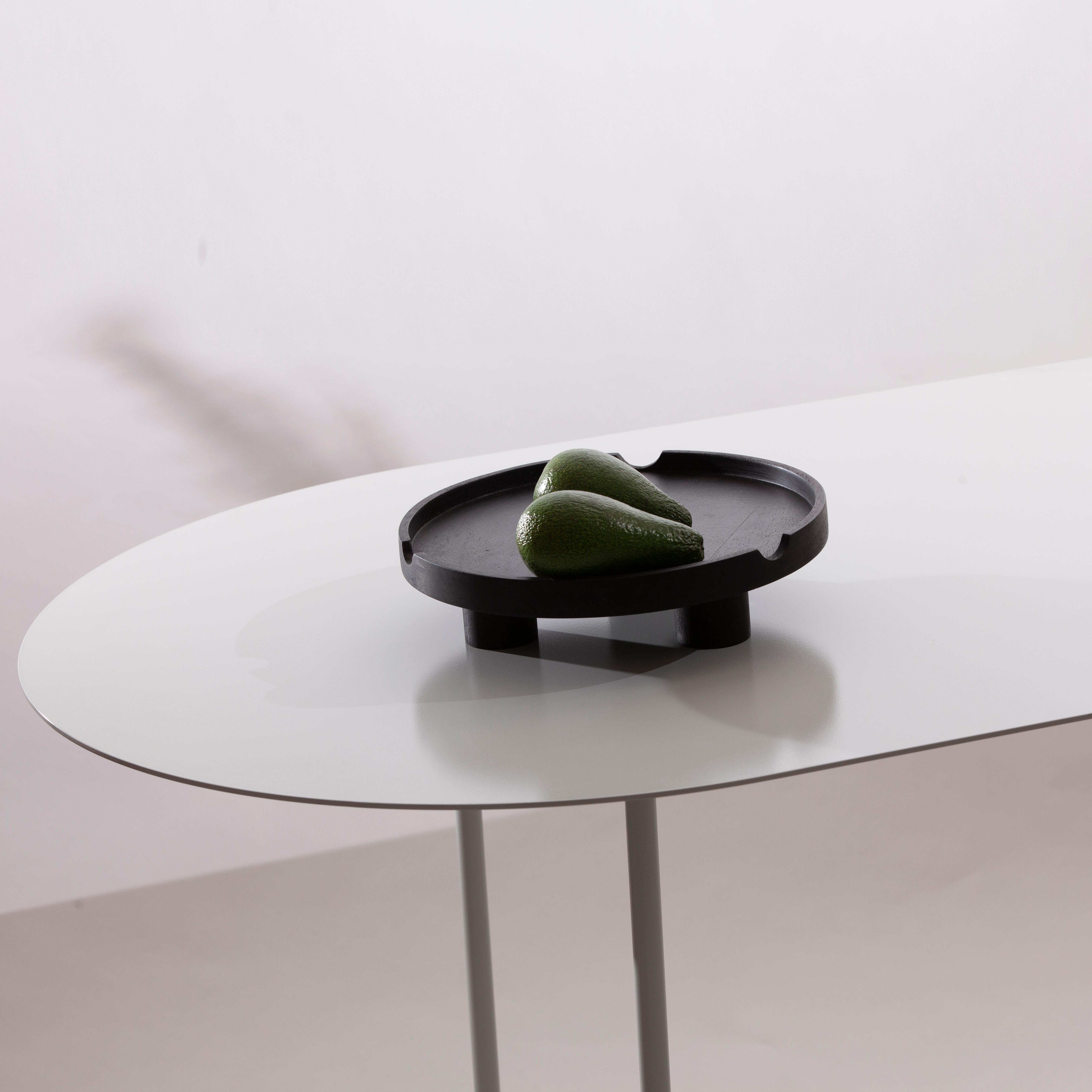Italian Ultra modern minimalist dining room table studio table in white steel ultra slim For Sale
