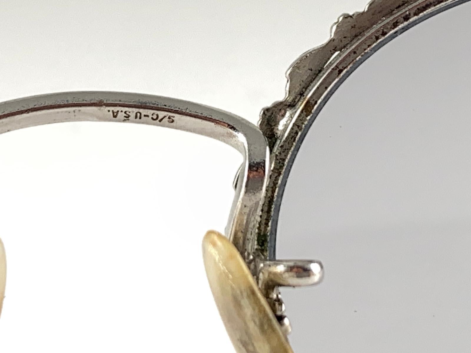 Ultra Rare 1950's Midcentury Shuron Accented Frame Archive Usa Sunglasses For Sale 1
