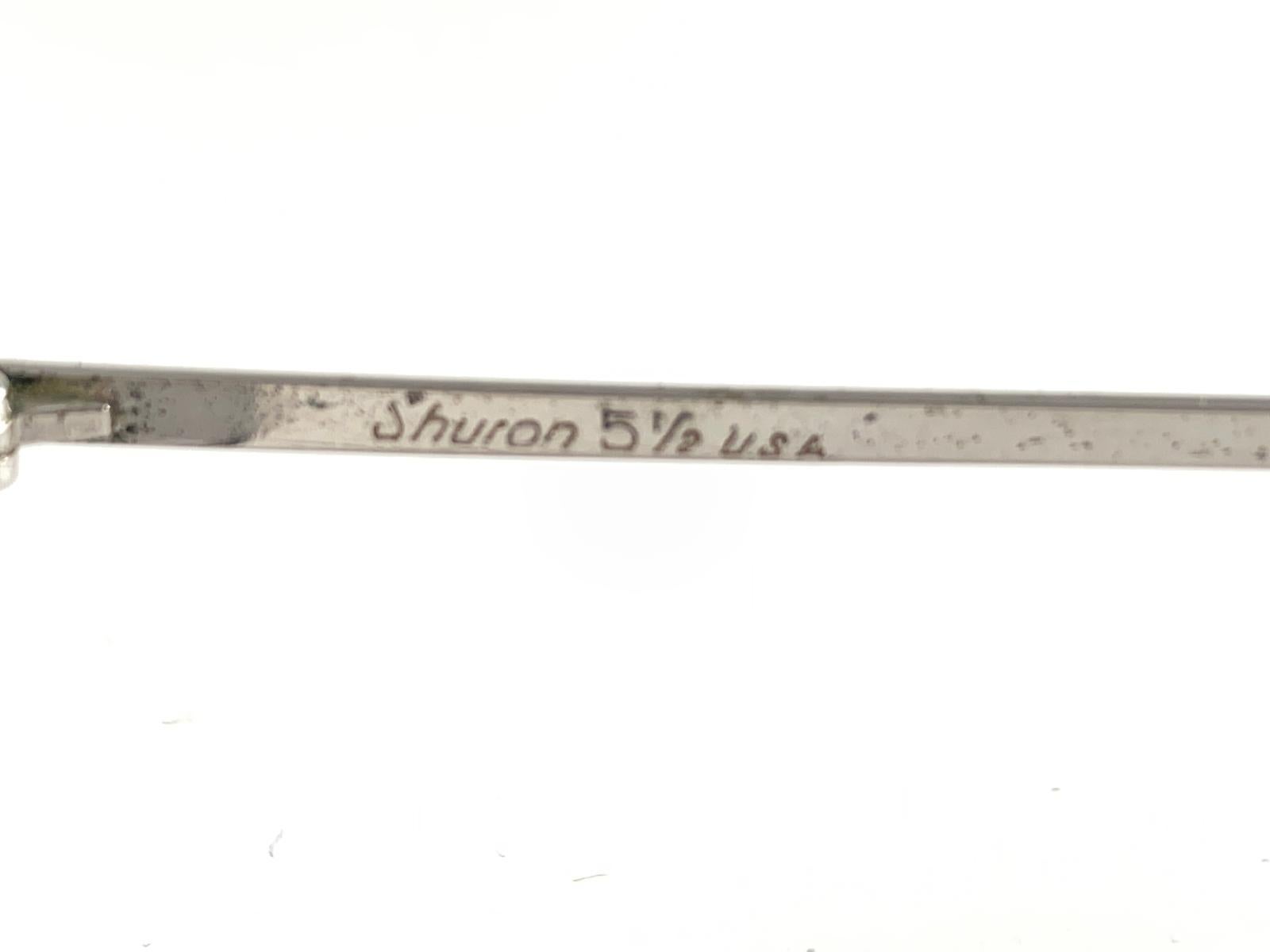 Ultra Rare 1950's Midcentury Shuron Accented Frame Archive Usa Sunglasses For Sale 2