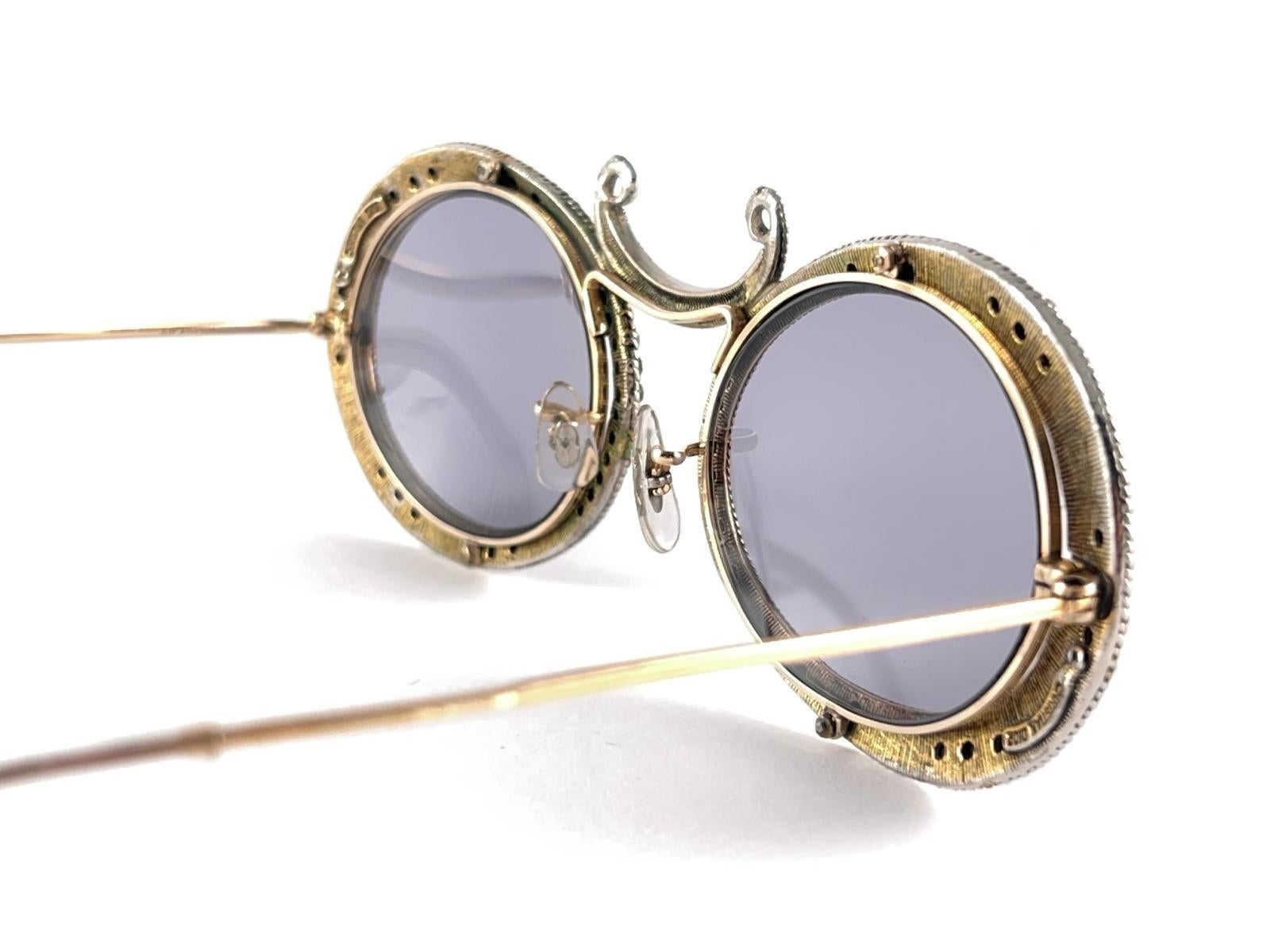 Ultra Rare 1960 Christian Dior Enamel Jewelled by Tura Collector Item Sunglasses For Sale 2
