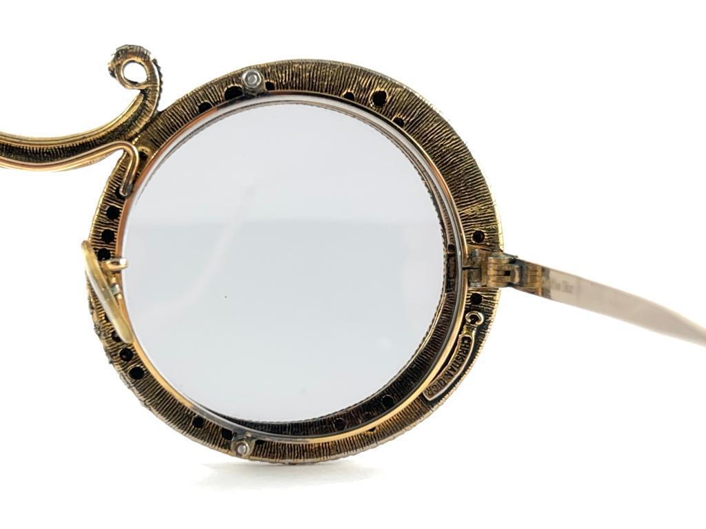 Ultra Rare 1960 Christian Dior Enamel Jewelled Hydrangea Archive Dior Sunglasses For Sale 7