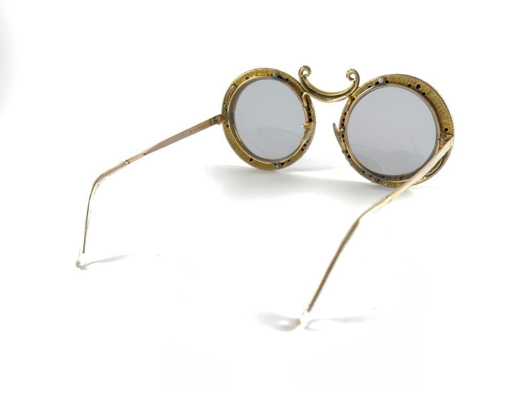 Ultra Rare 1960 Christian Dior Enamel Jewelled Hydrangea Archive Dior Sunglasses For Sale 8