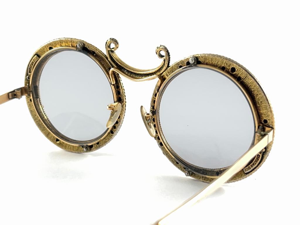 Ultra Rare 1960 Christian Dior Enamel Jewelled Hydrangea Archive Dior Sunglasses For Sale 5