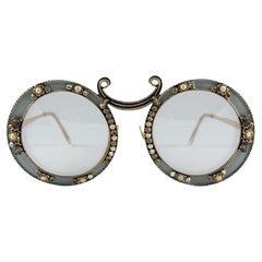 Ultra Rare 1960 Christian Dior Enamel Jewelled Hydrangea Archive Dior Sunglasses