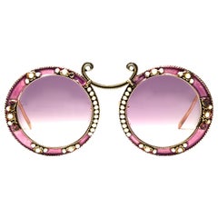 Ultra Rare 1960 Christian Dior Enamel Jewelled Rose Archive Dior Sunglasses