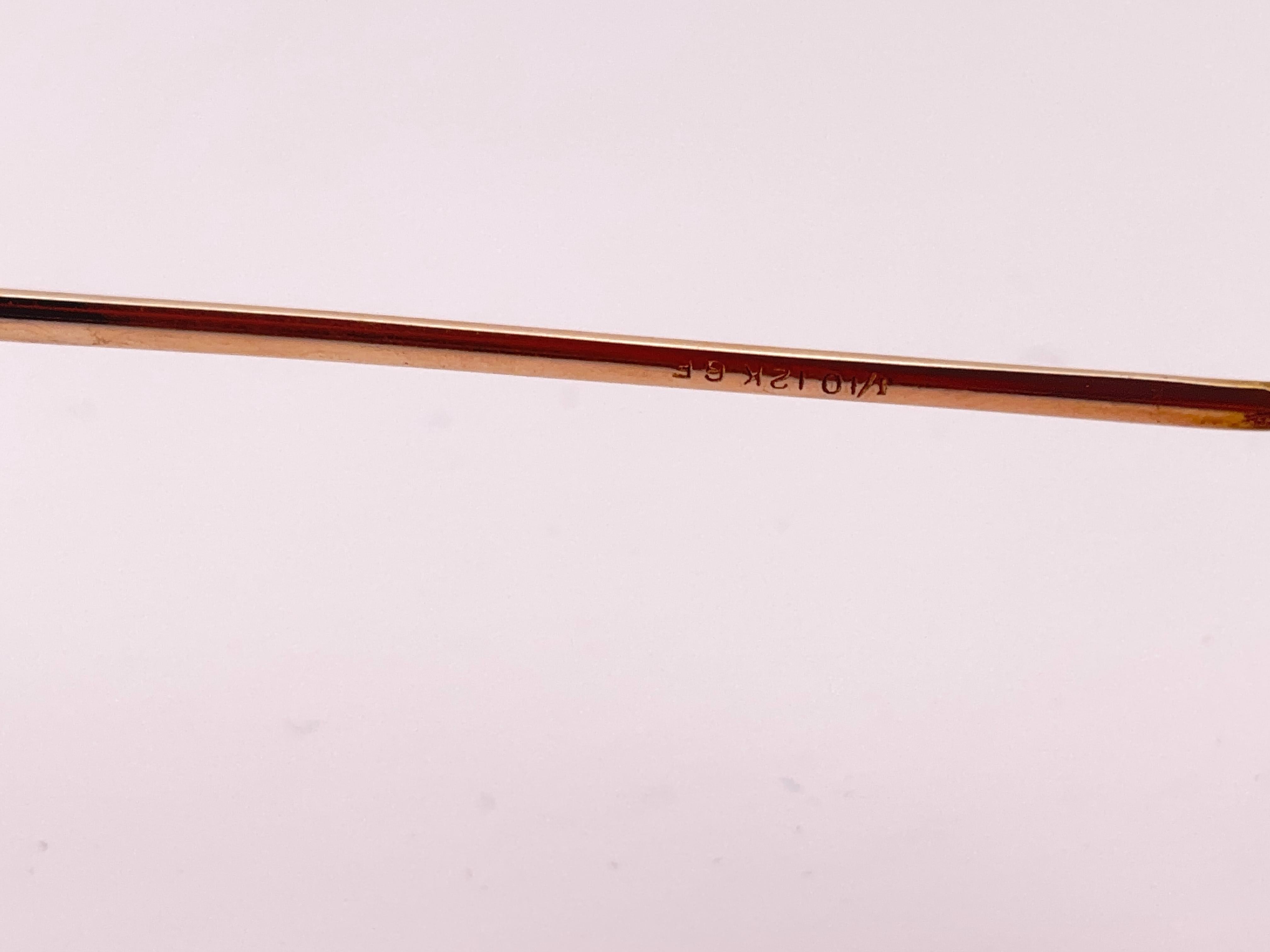 Lunettes de soleil de collection Christian Dior émaillées en or 12 K K ultra rares de 1960 Pour femmes en vente