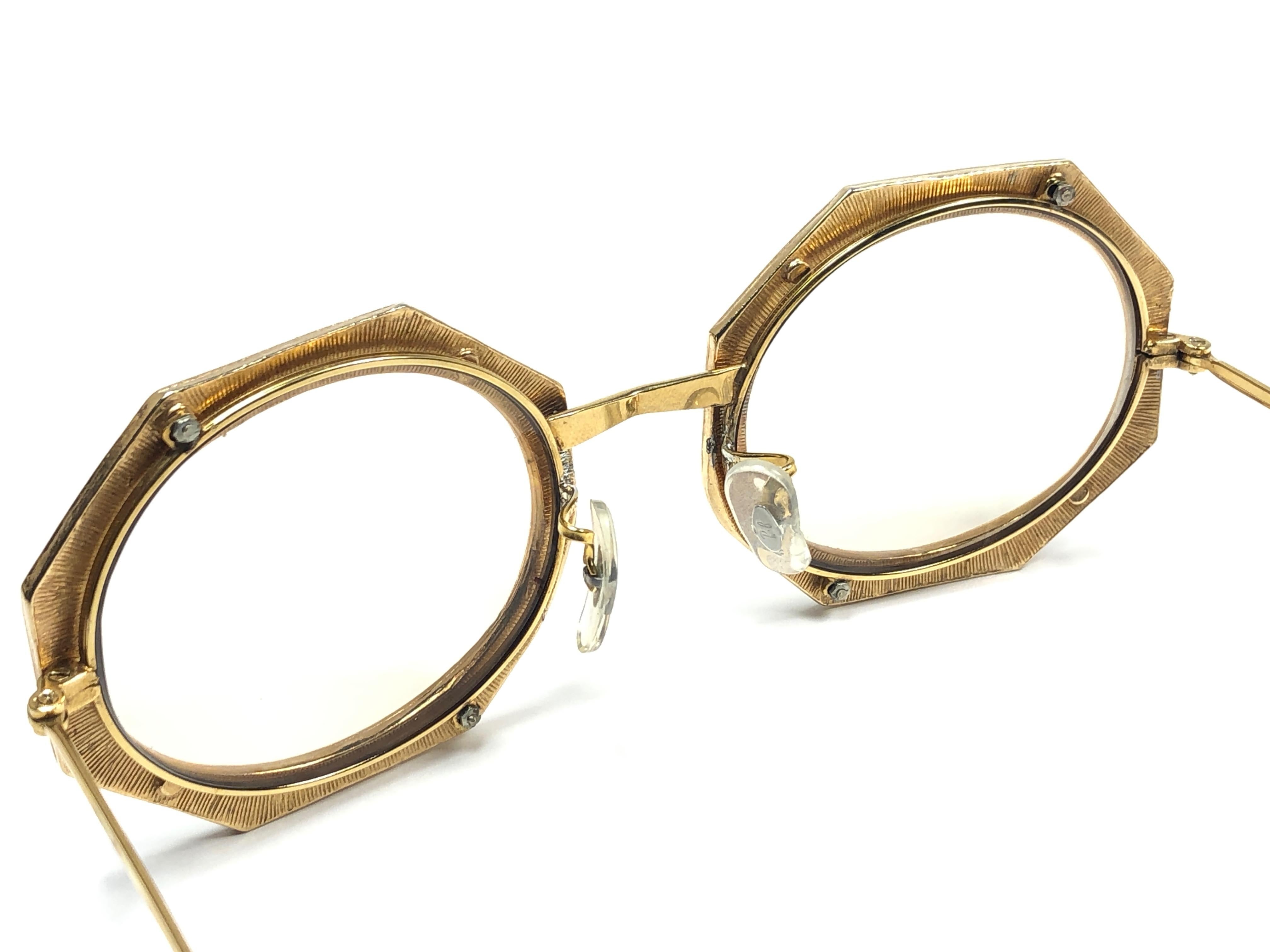 Ultra Rare 1960 Christian Dior Enamelled Octagonal Collector Item Sunglasses 4