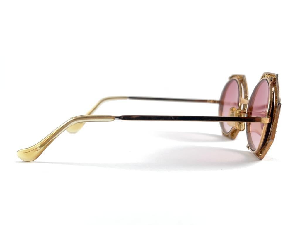 Ultra Rare 1960 Tura Filigree Octogonal Accented Frame Archive Dior Sunglasses For Sale 5