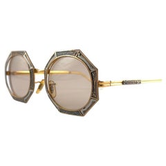Gafas de sol Dior de archivo ultra raras con montura de filigrana octogonal de Tura de 1960