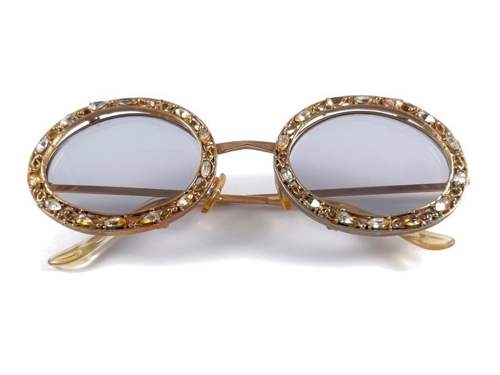 Ultra Rare 1960 Tura Jewelled  Accented Frame Archive Dior Sunglasses For Sale 7