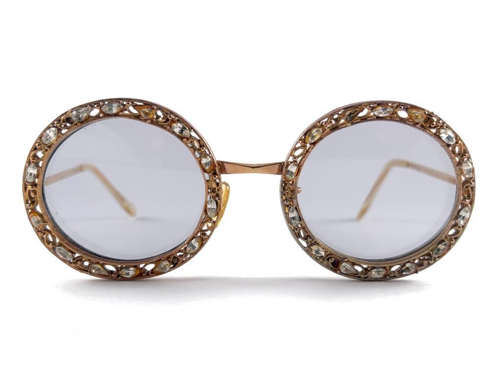 Ultra Rare 1960 Tura Jewelled  Accented Frame Archive Dior Sunglasses For Sale 8