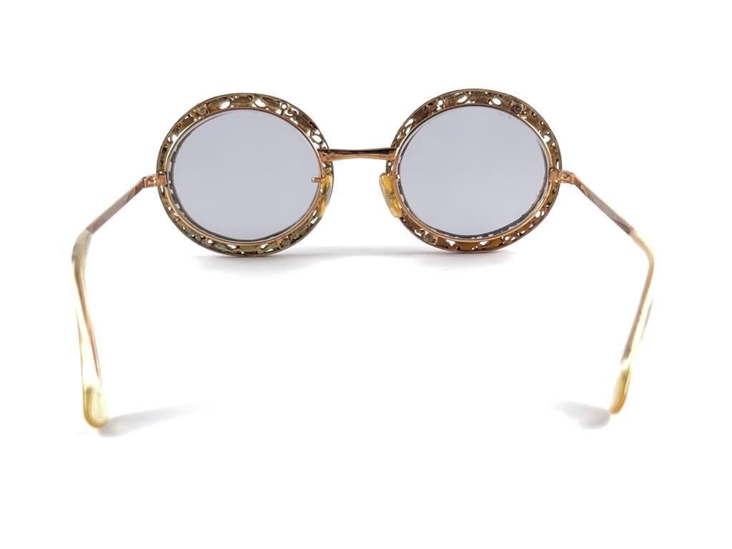 Ultra Rare 1960 Tura Jewelled  Accented Frame Archive Dior Sunglasses For Sale 1
