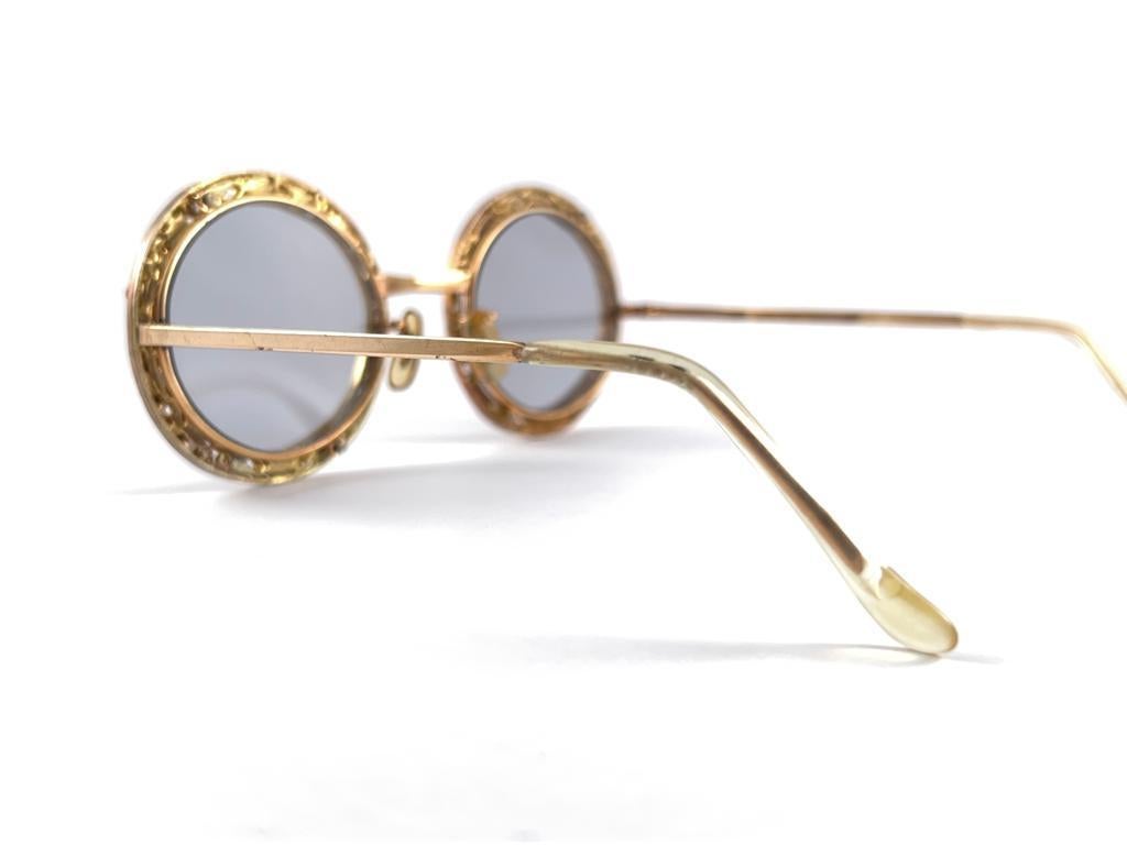 Ultra Rare 1960 Tura Jewelled  Accented Frame Archive Dior Sunglasses For Sale 4