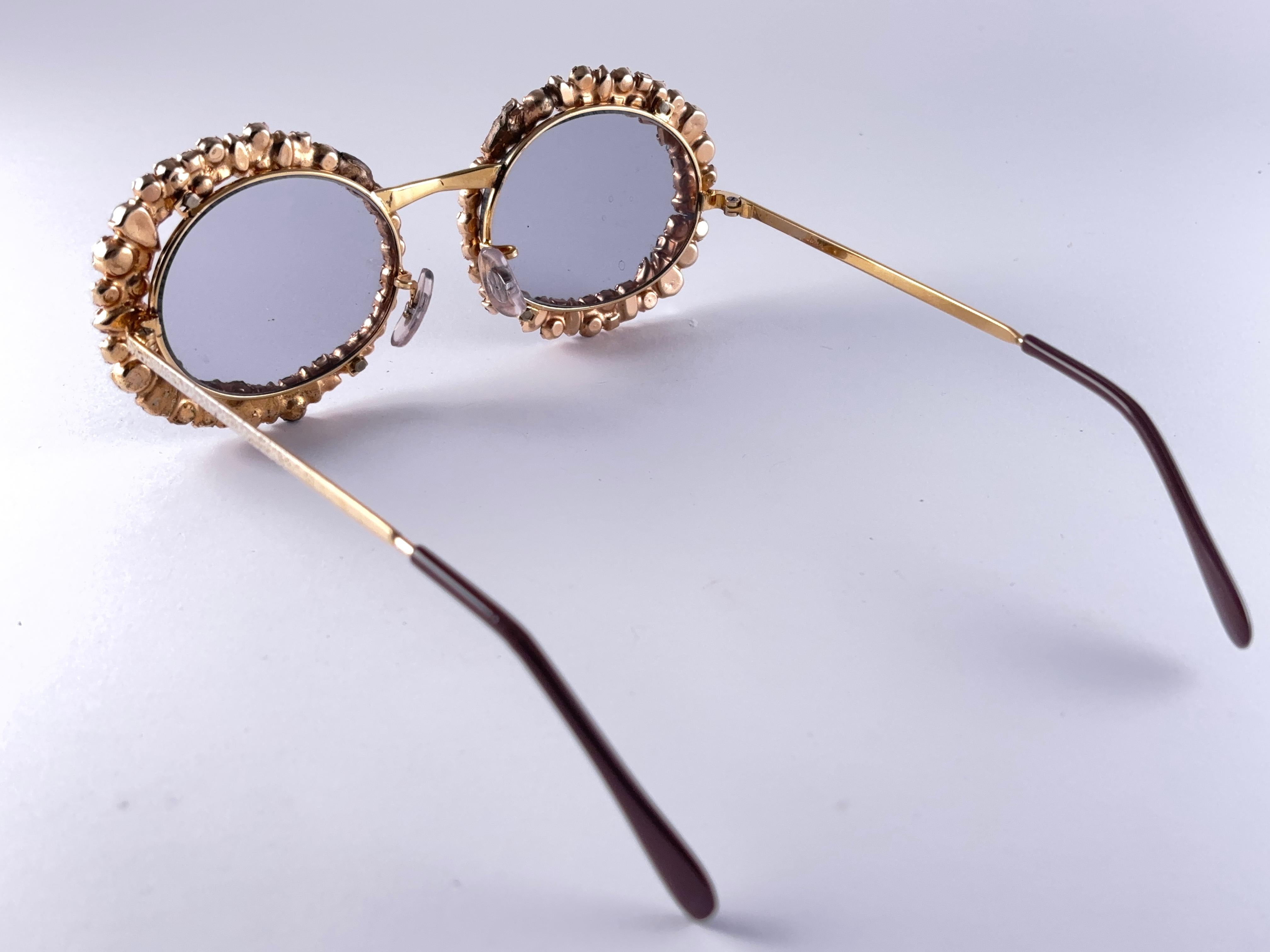 Gray Ultra Rare 1960'S Tura Filigree Accented Frame Archive Dior Sunglasses For Sale