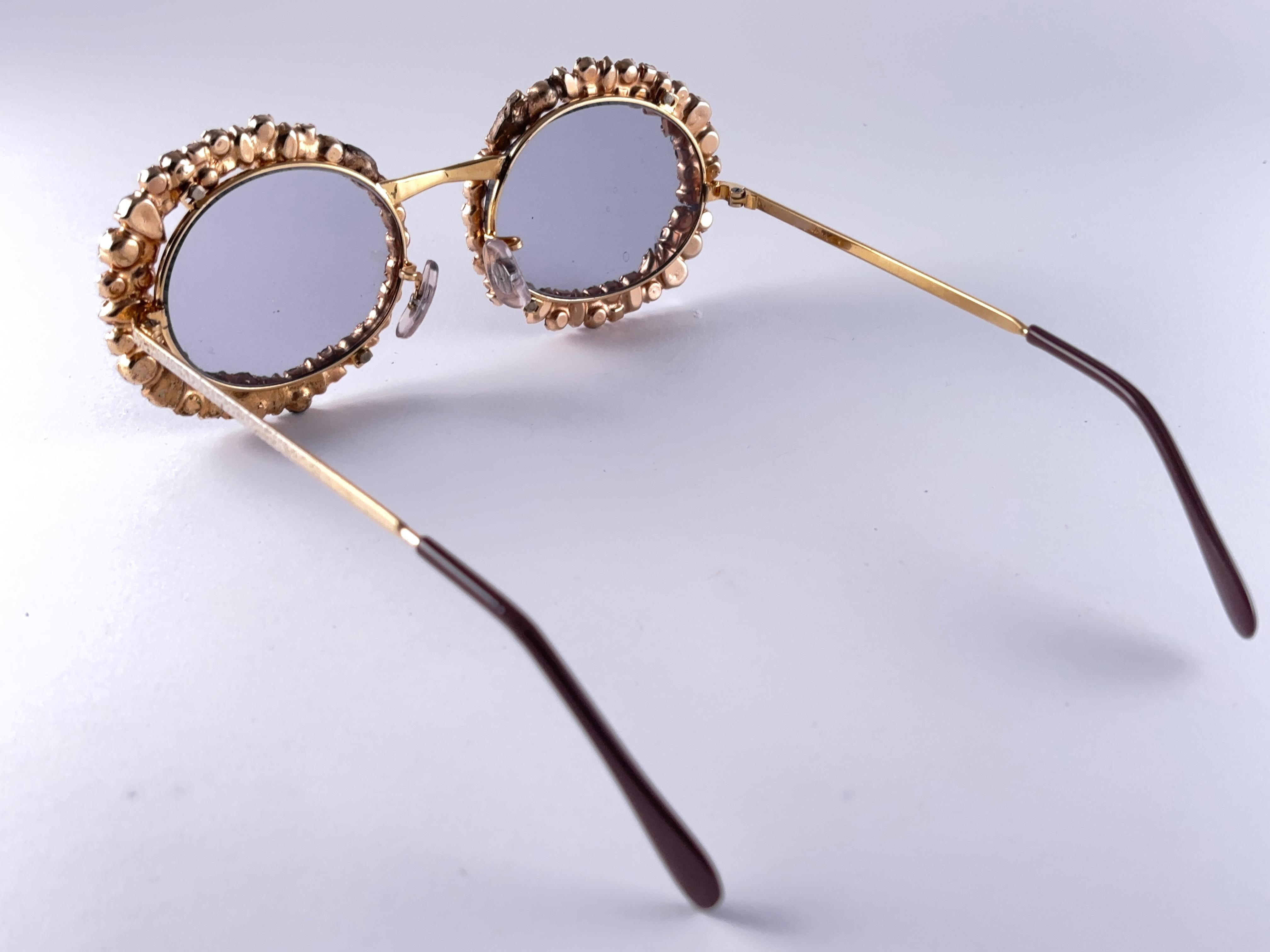 Ultra Rare 1960'S Tura Filigree Accented Frame Archive Dior Sunglasses In Good Condition For Sale In Baleares, Baleares