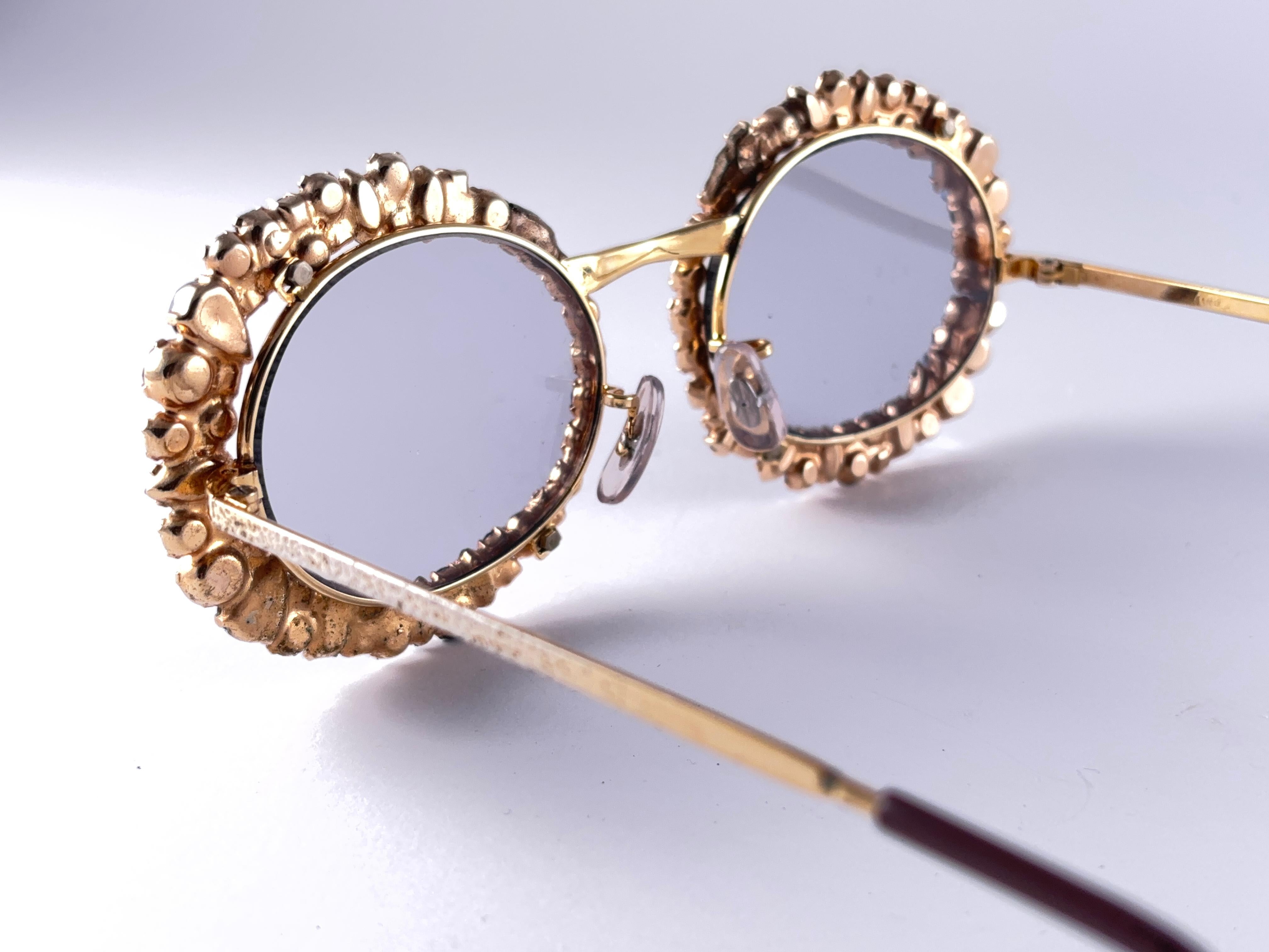 Ultra Rare 1960'S Tura Filigree Accented Frame Archive Dior Sunglasses For Sale 1