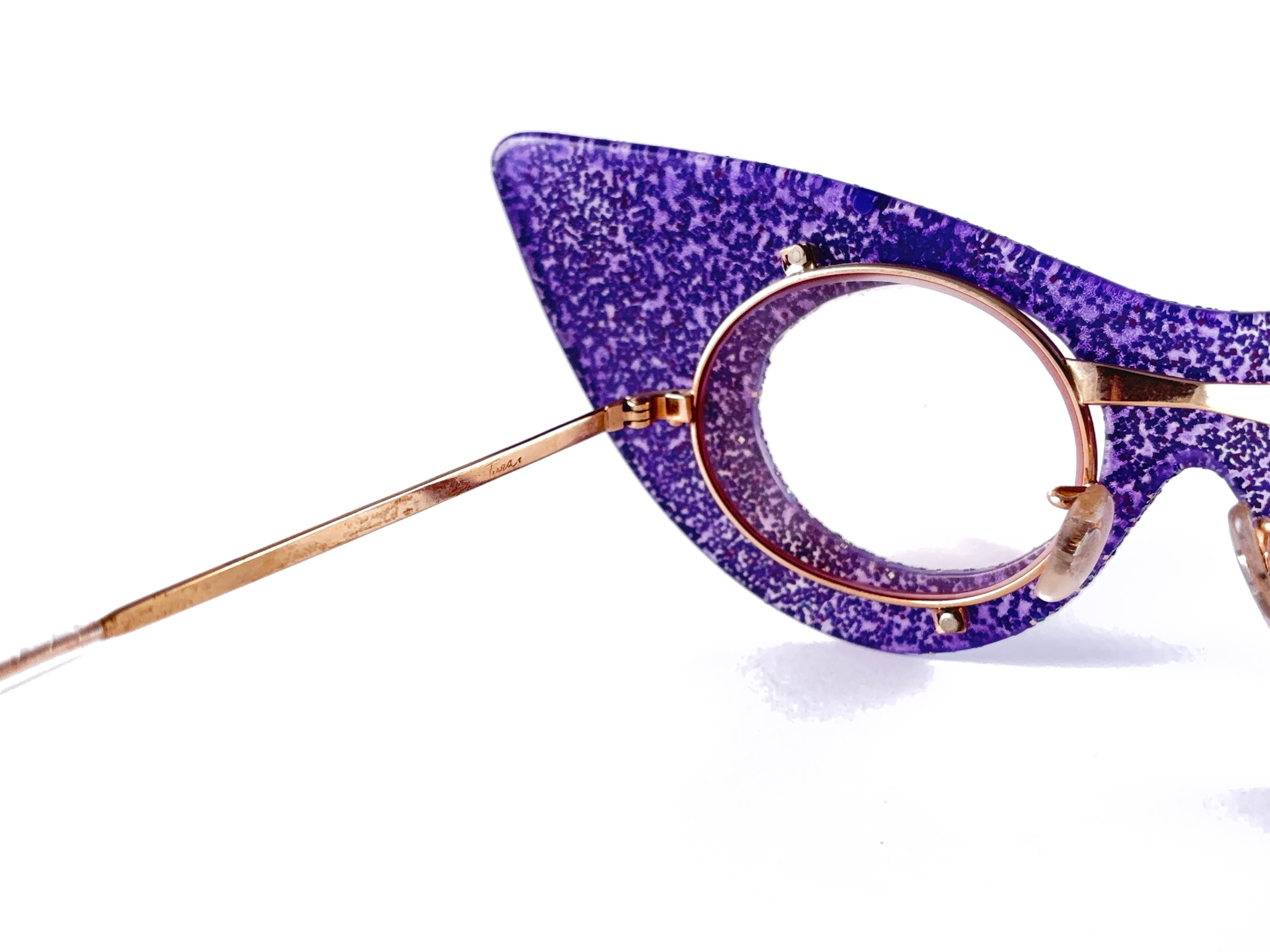 Occhiali da sole ultra rari Tura Disco Mask Model No. degli anni '60 con montatura accentuata In condizioni ottime in vendita a Baleares, Baleares