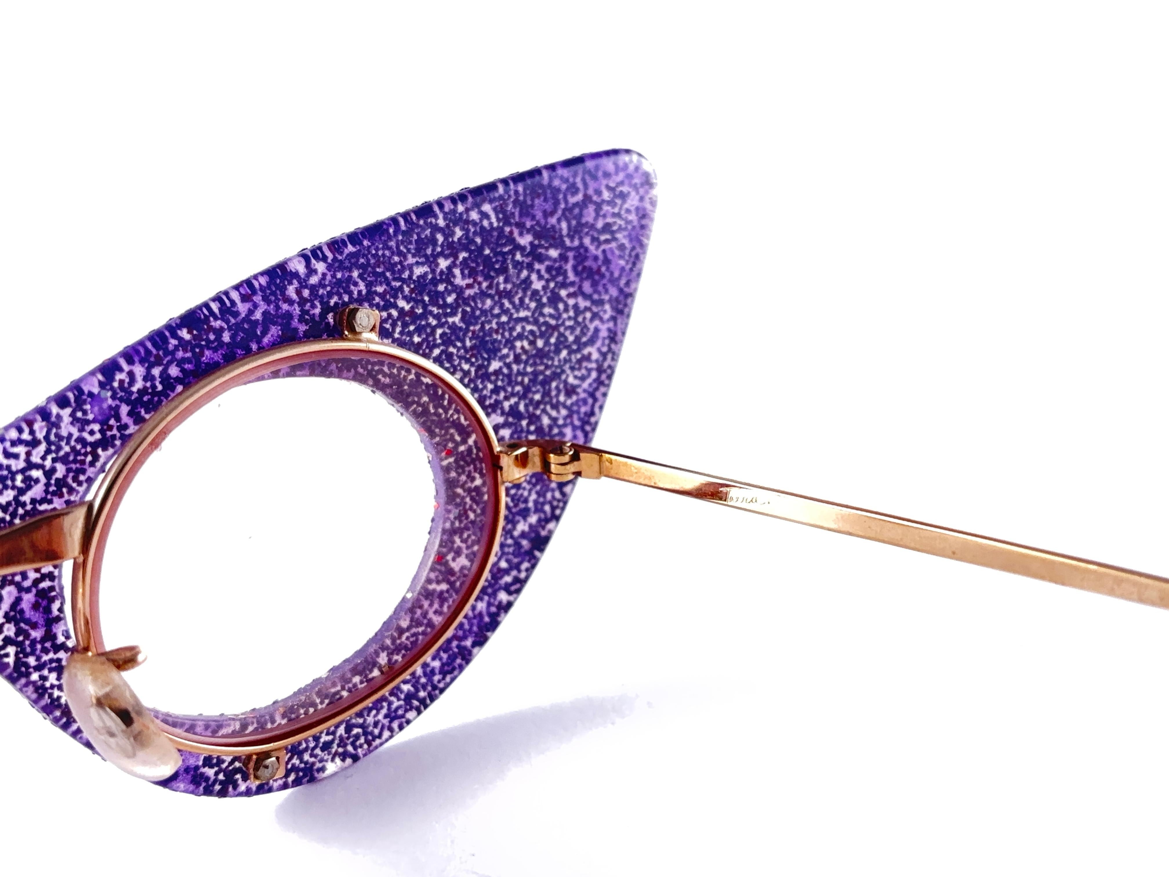 Donna Occhiali da sole ultra rari Tura Disco Mask Model No. degli anni '60 con montatura accentuata in vendita