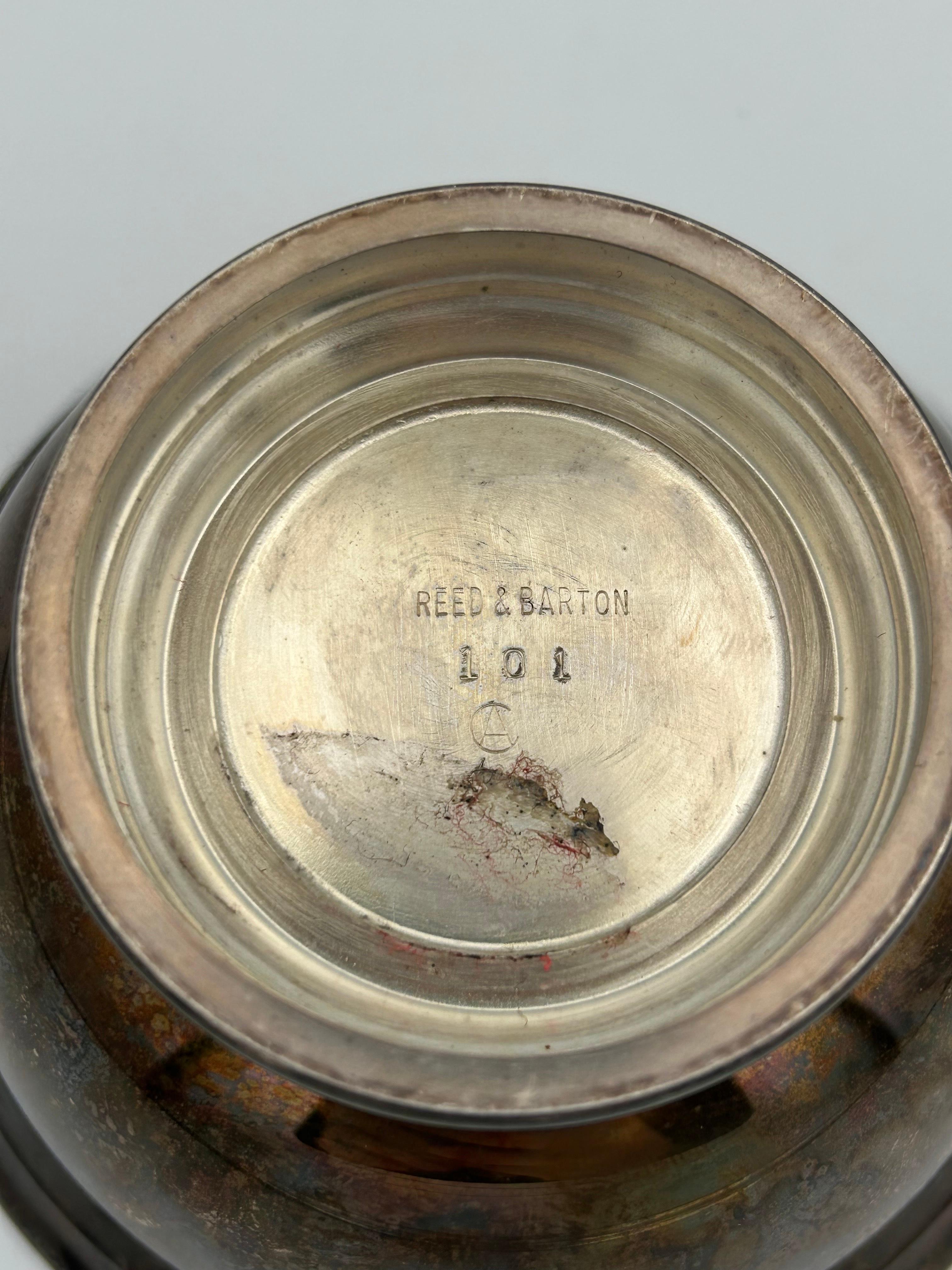 Ultra raro 1963 Reed and Barton Black Enamel Paul Revere Bowl 101 by John Prip in vendita 1