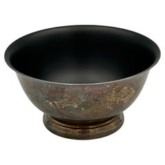 Vintage Ultra Rare 1963 Reed and Barton Black Enamel Paul Revere Bowl 101 by John Prip