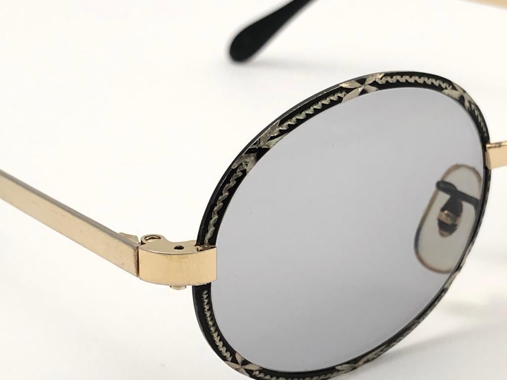 Ultra Rare 1970's Tura Rimless Silver Light Lenses Sunglasses 1