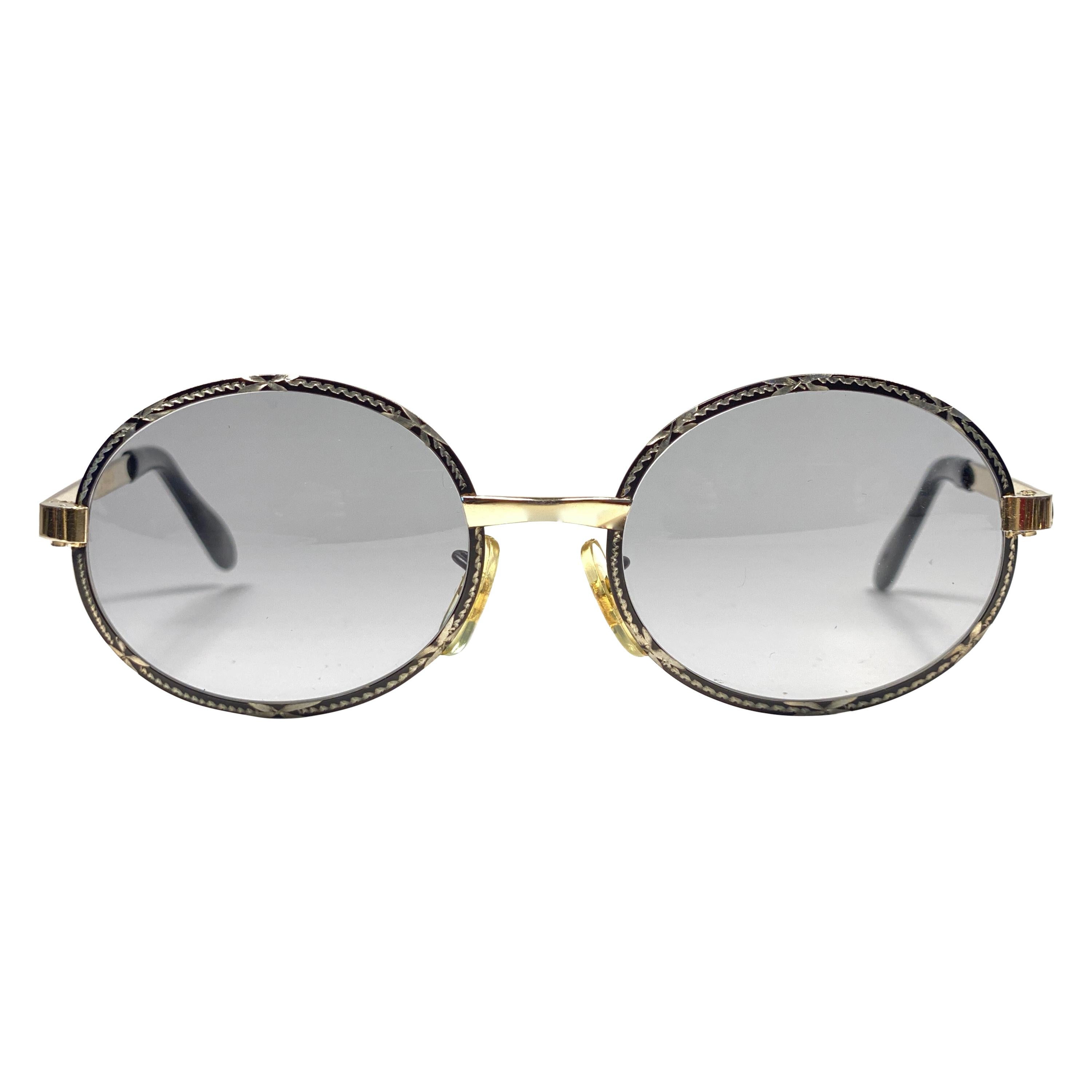 Ultra Rare 1970's Tura Rimless Silver Light Lenses Sunglasses