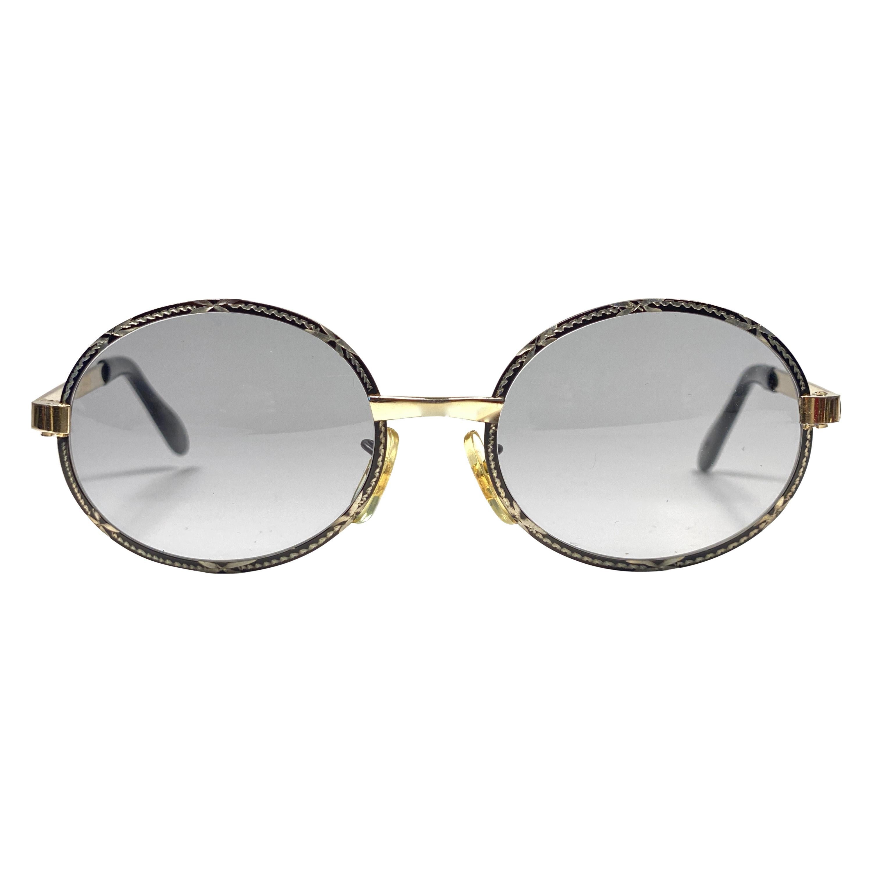 Ultra Rare 1970's Tura Rimless Silver Light Lenses Sunglasses For Sale