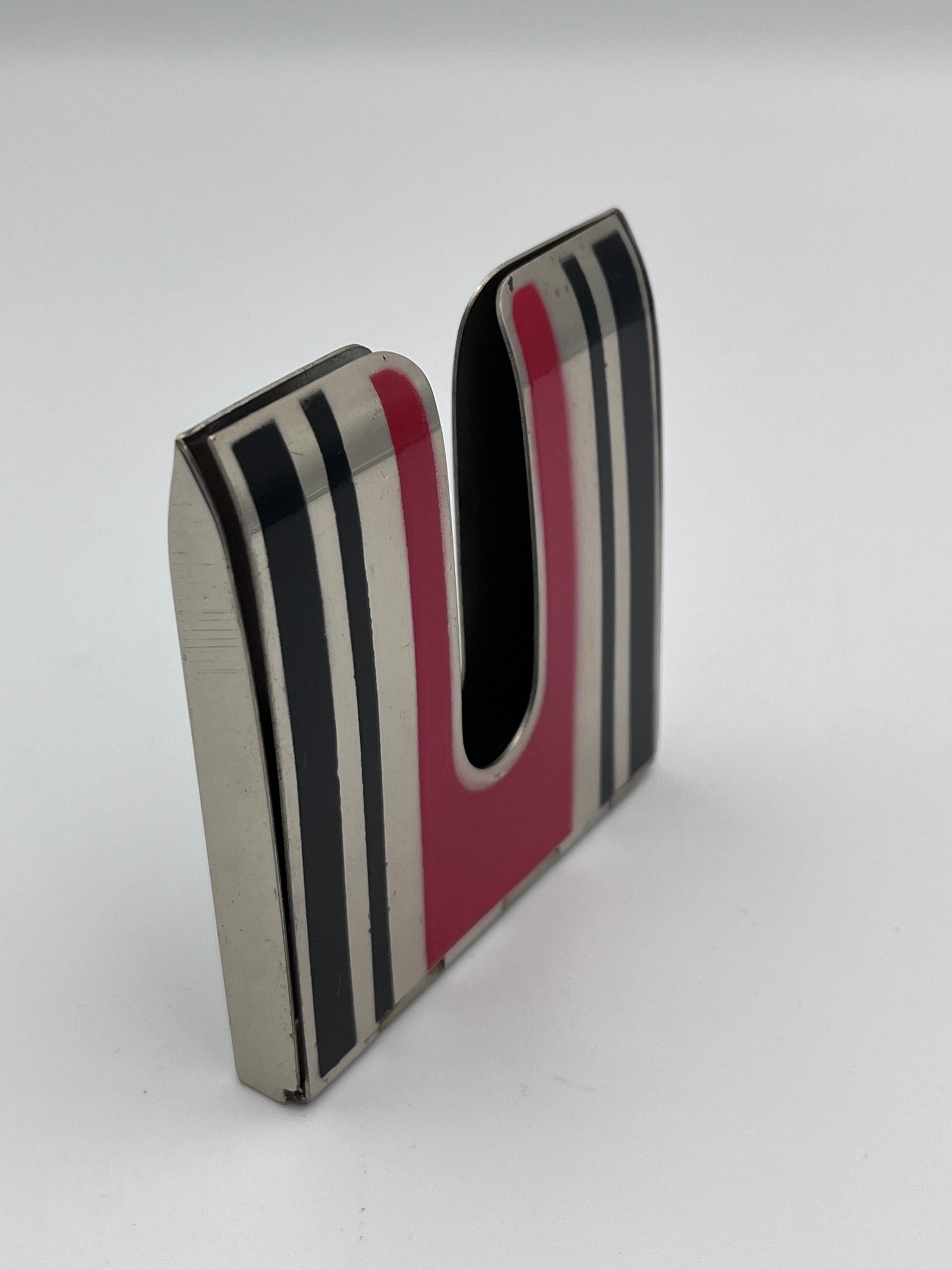 Ultra Rare Art Deco 1930's SLIDEOUT Red & Black Cigarette Case in Original Box For Sale 7
