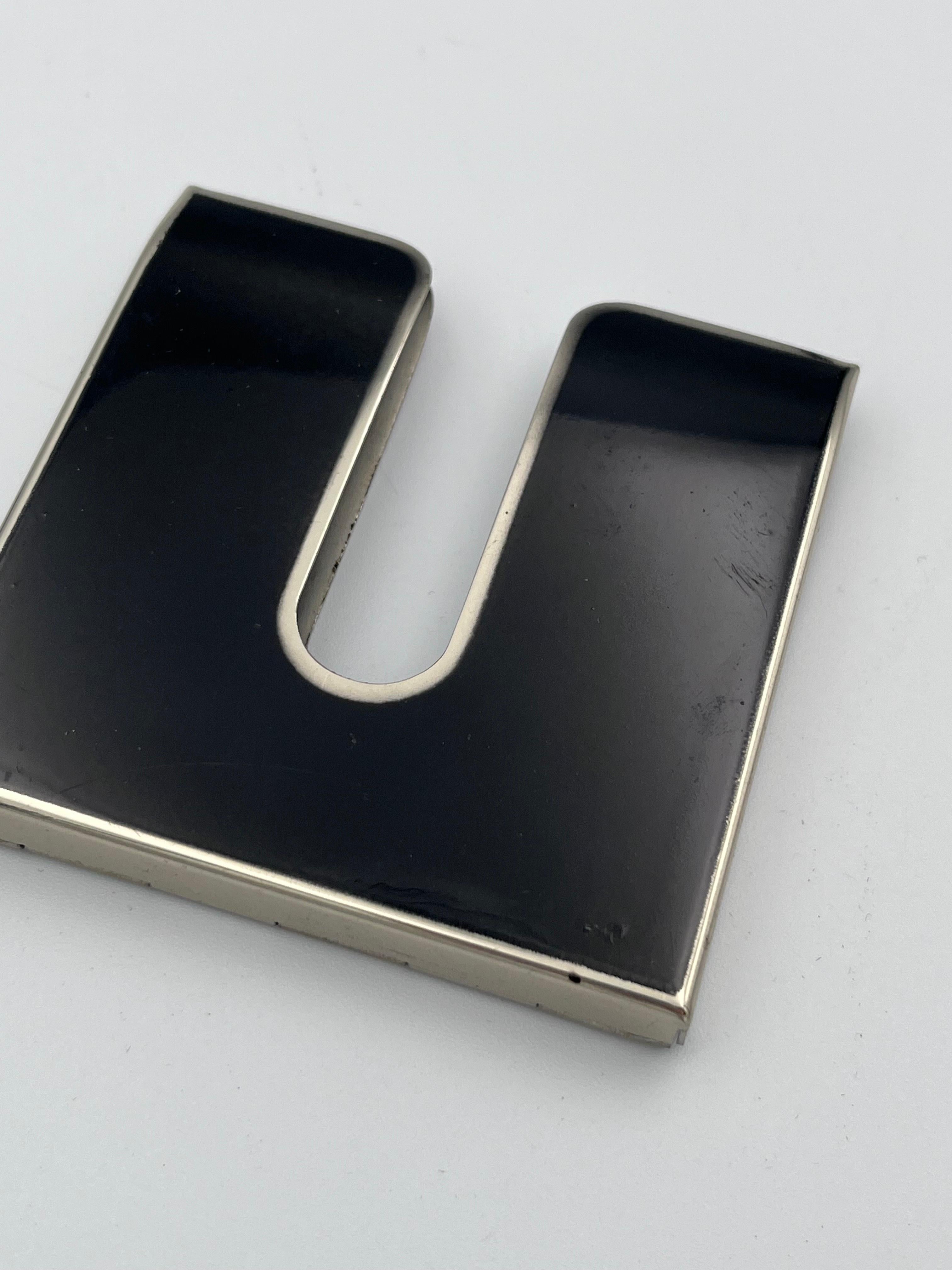 Ultra Rare Art Deco 1930's SLIDEOUT Red & Black Cigarette Case in Original Box For Sale 11
