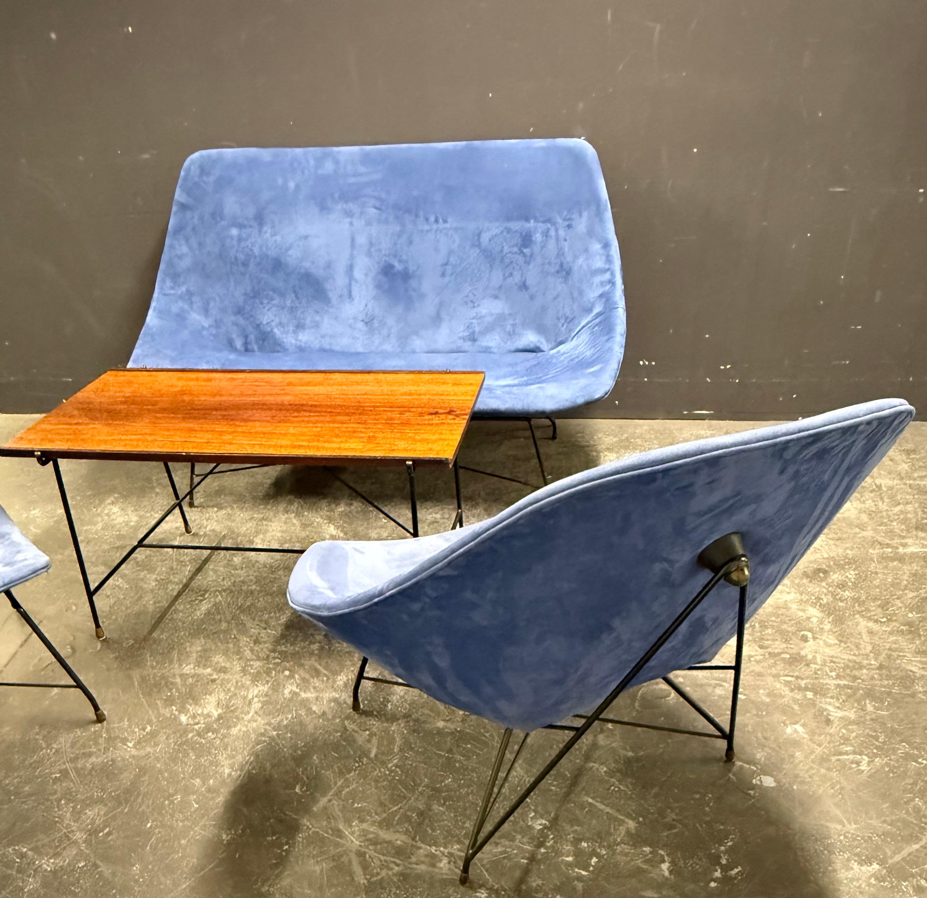 sehr seltene augusto bozzi kosmos sofagarnitur (Mitte des 20. Jahrhunderts) im Angebot