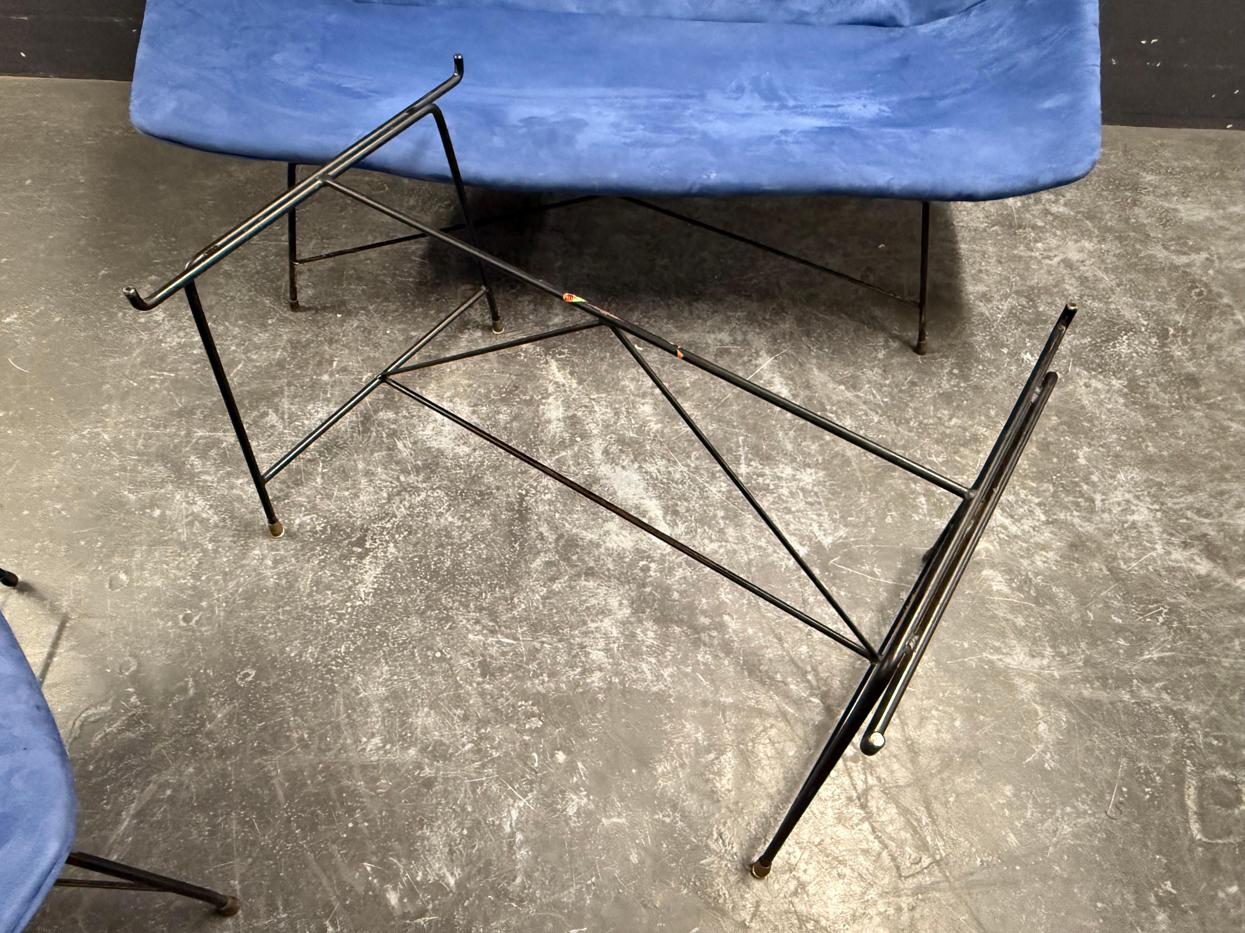 sehr seltene augusto bozzi kosmos sofagarnitur (Messing) im Angebot