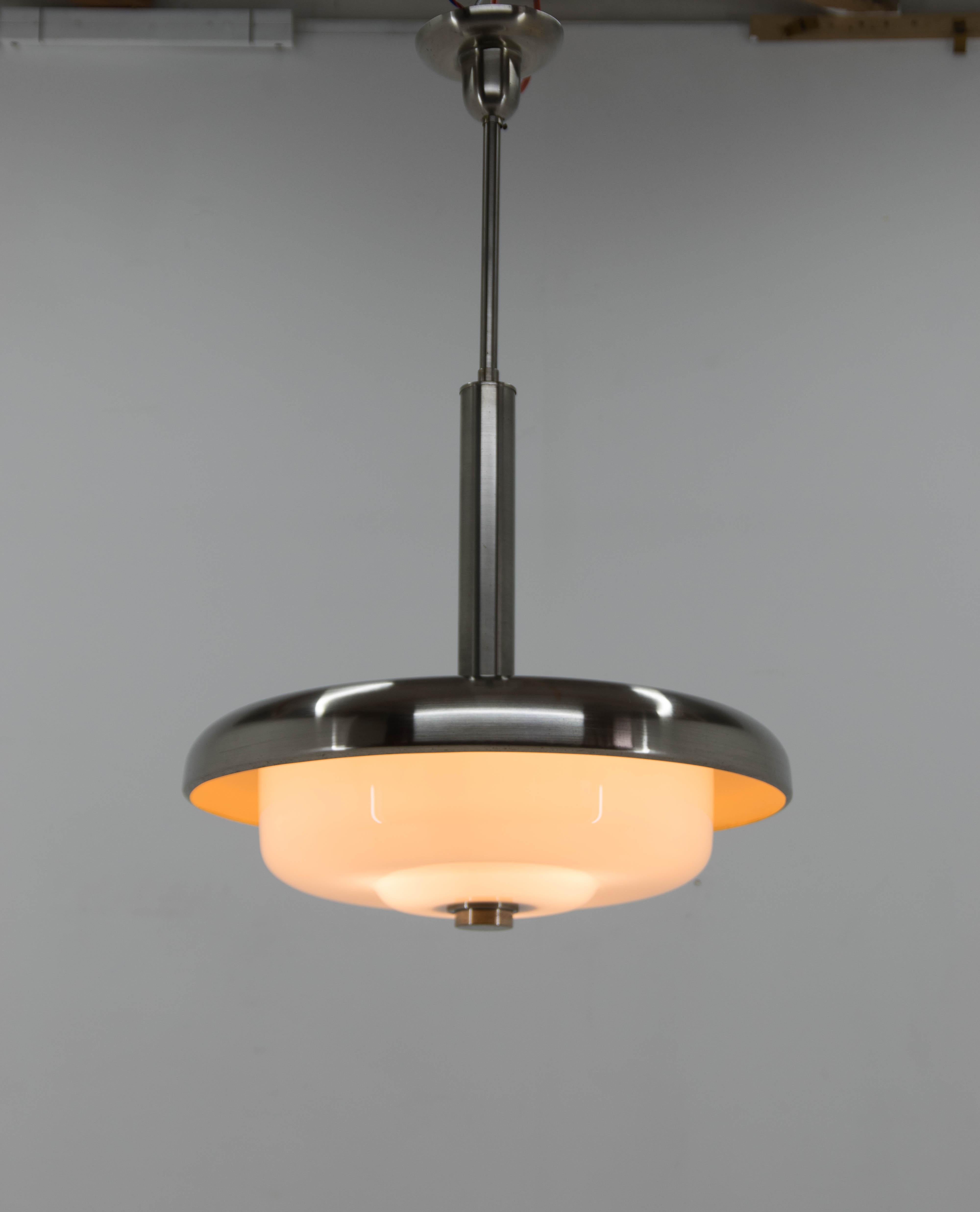 Ultra Rare Bauhaus Chandelier by IAS, 1930s For Sale 9