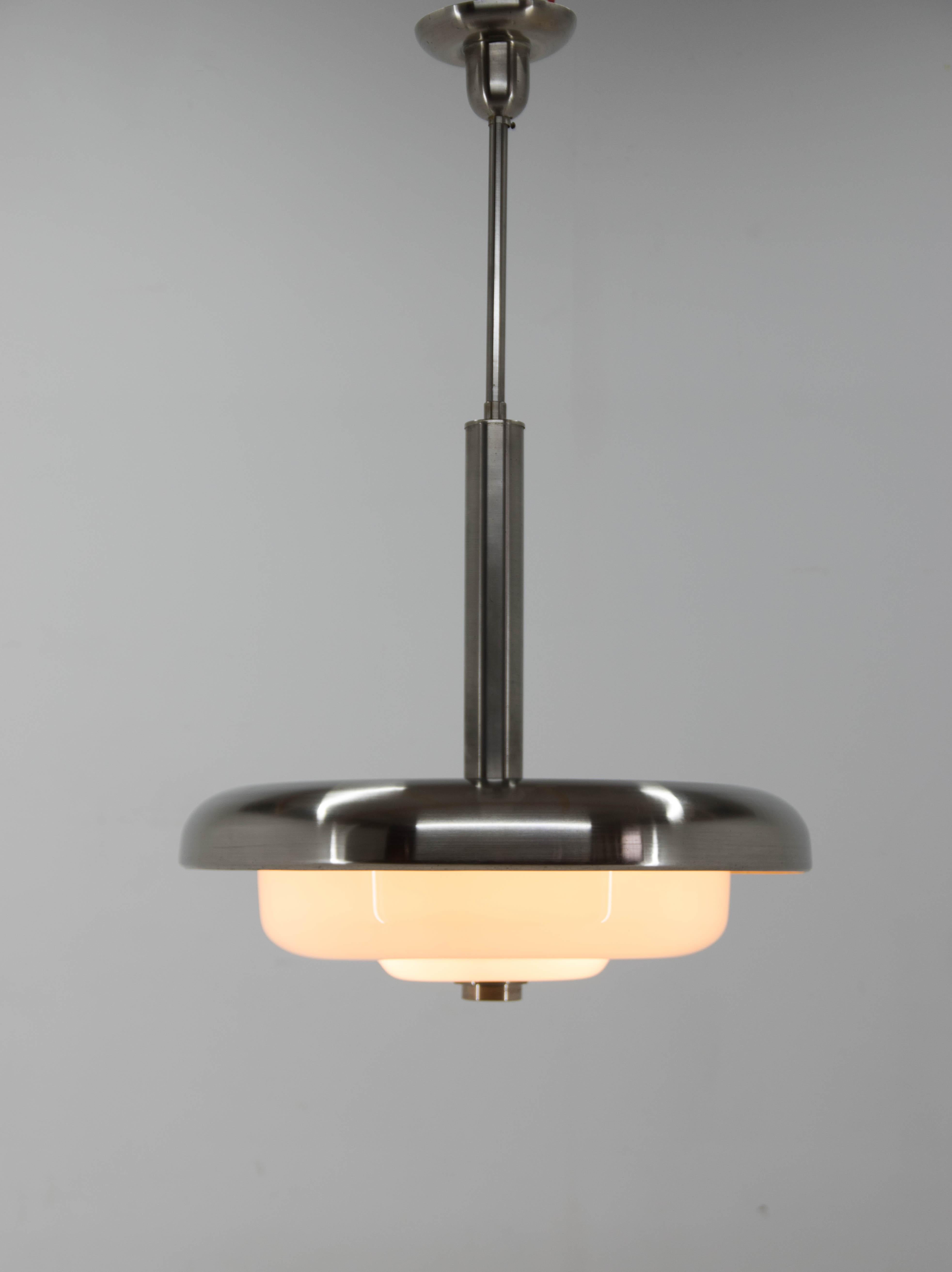 Mid-20th Century Ultra Rare Bauhaus Chandelier by IAS, 1930s For Sale