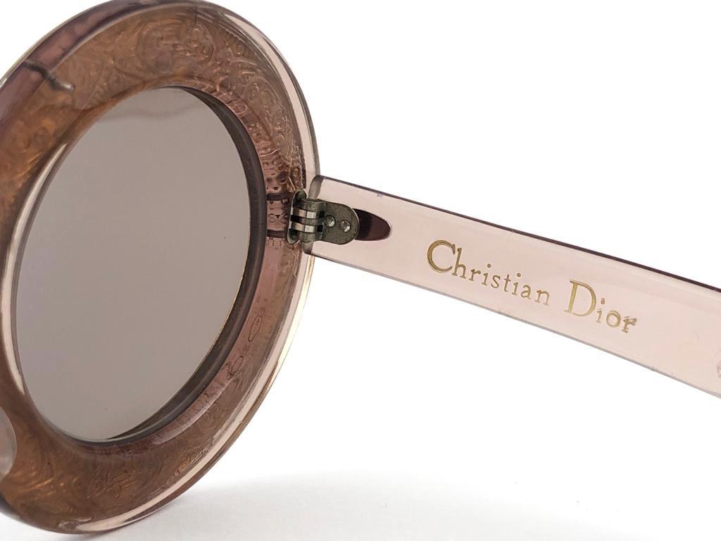 Ultra Rare Christian Dior Enamel Insert Oversized Sunglasses, 1969  For Sale 3