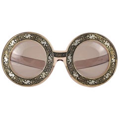 Rarísimas gafas de sol de gran tamaño con esmalte Christian Dior, 1969