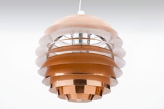 Ultra Rare Copper PH Louvre Pendelleuchte von Poul Henningsen, Louis Poulsen, PH Louvre