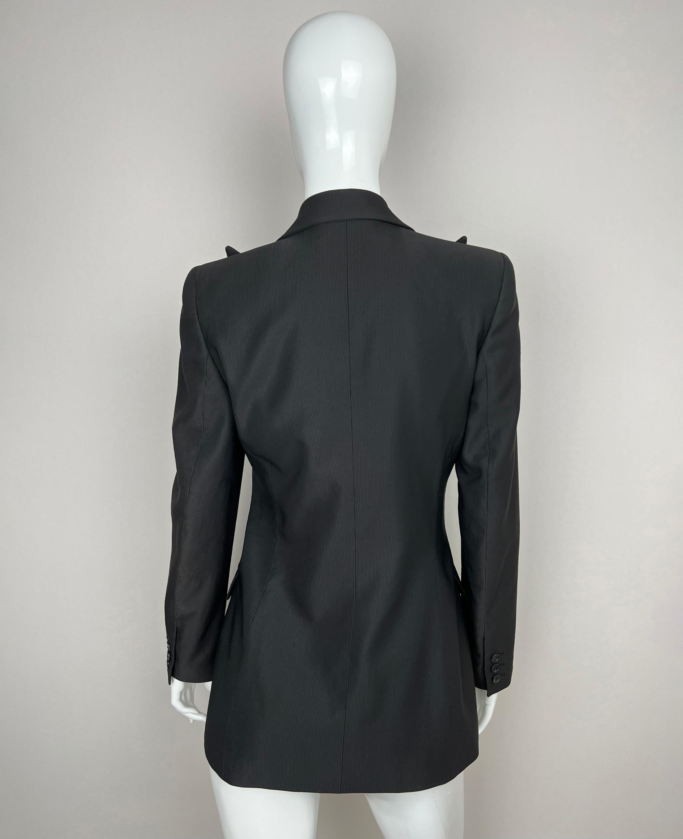 Ultra Rare F/W 2001 Alexander McQueen blazer à revers défilé What a Merry-Go-Round en vente 13