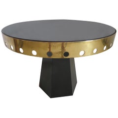 Ultra Rare Harvey Probber Brass Marble Side Table Mid-Century Modern