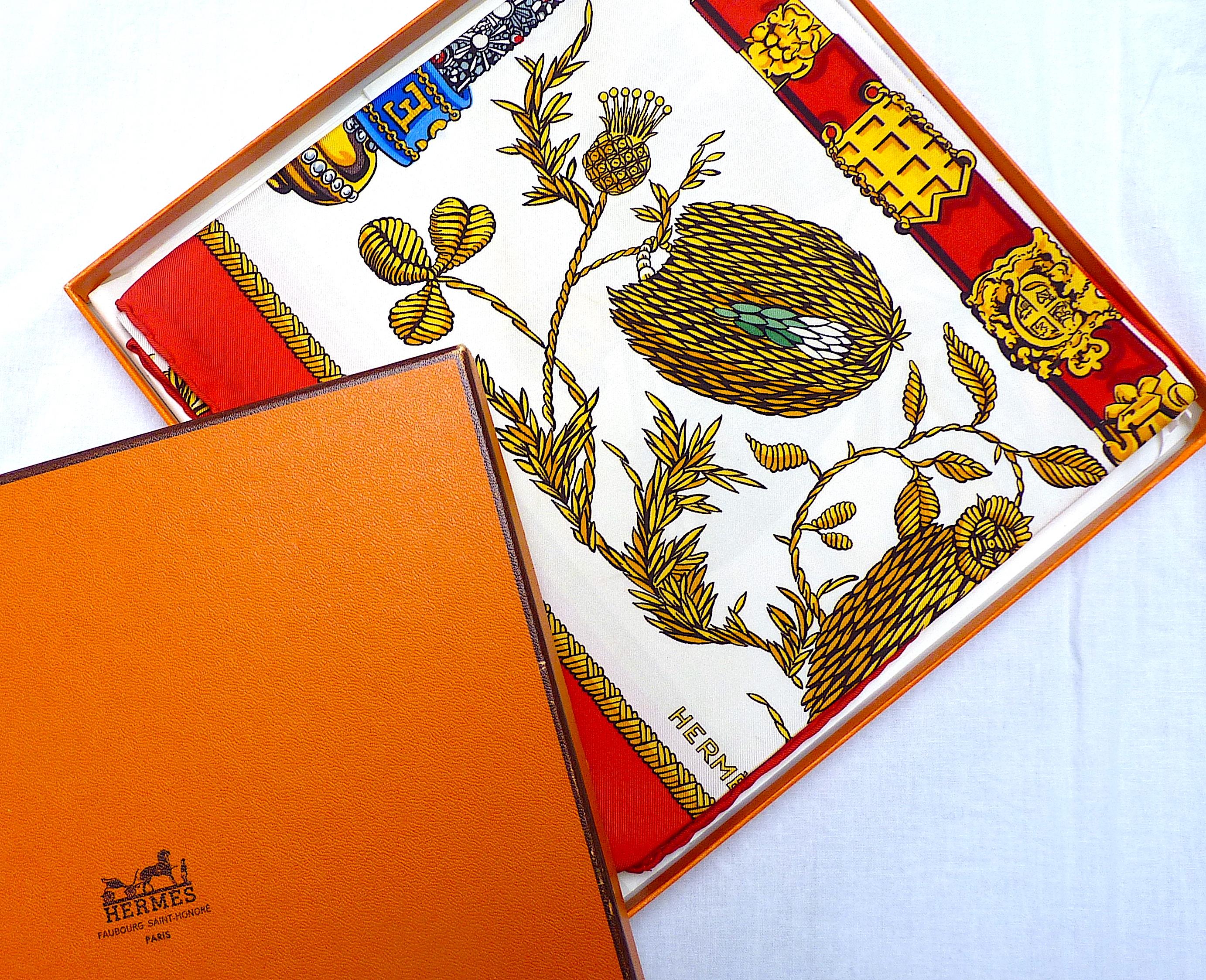 Ultra Rare Hermes Scarf for Queen's Silver Jubilee, Hermes Queen Elizabeth II 2