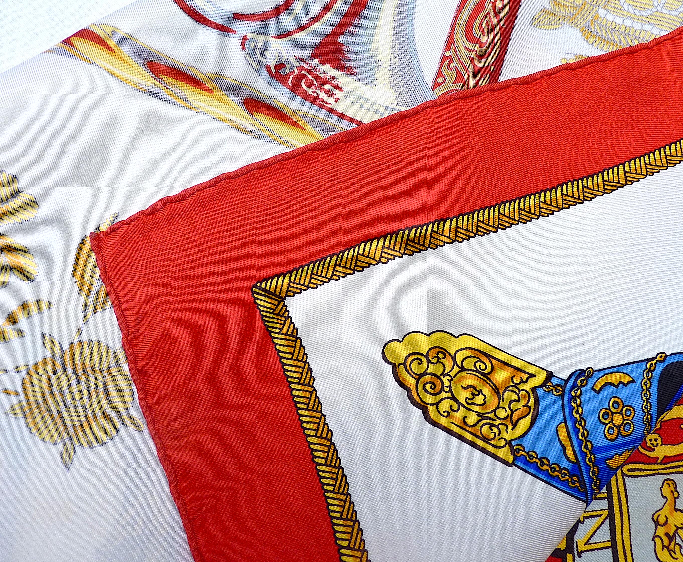 Ultra Rare Hermes Scarf for Queen's Silver Jubilee, Hermes Queen Elizabeth II 3