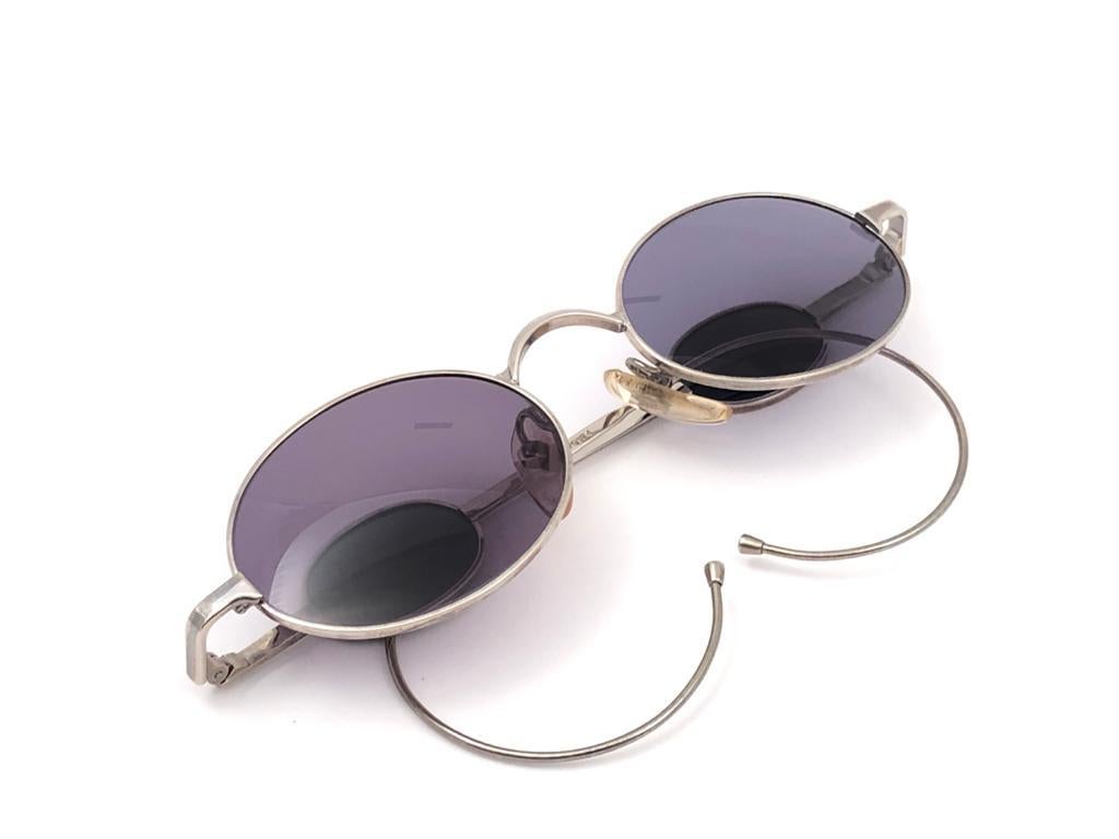 Ultra Rare Jean Paul Gaultier Junior Silver 58 0174 Sunglasses Made in Japan 1