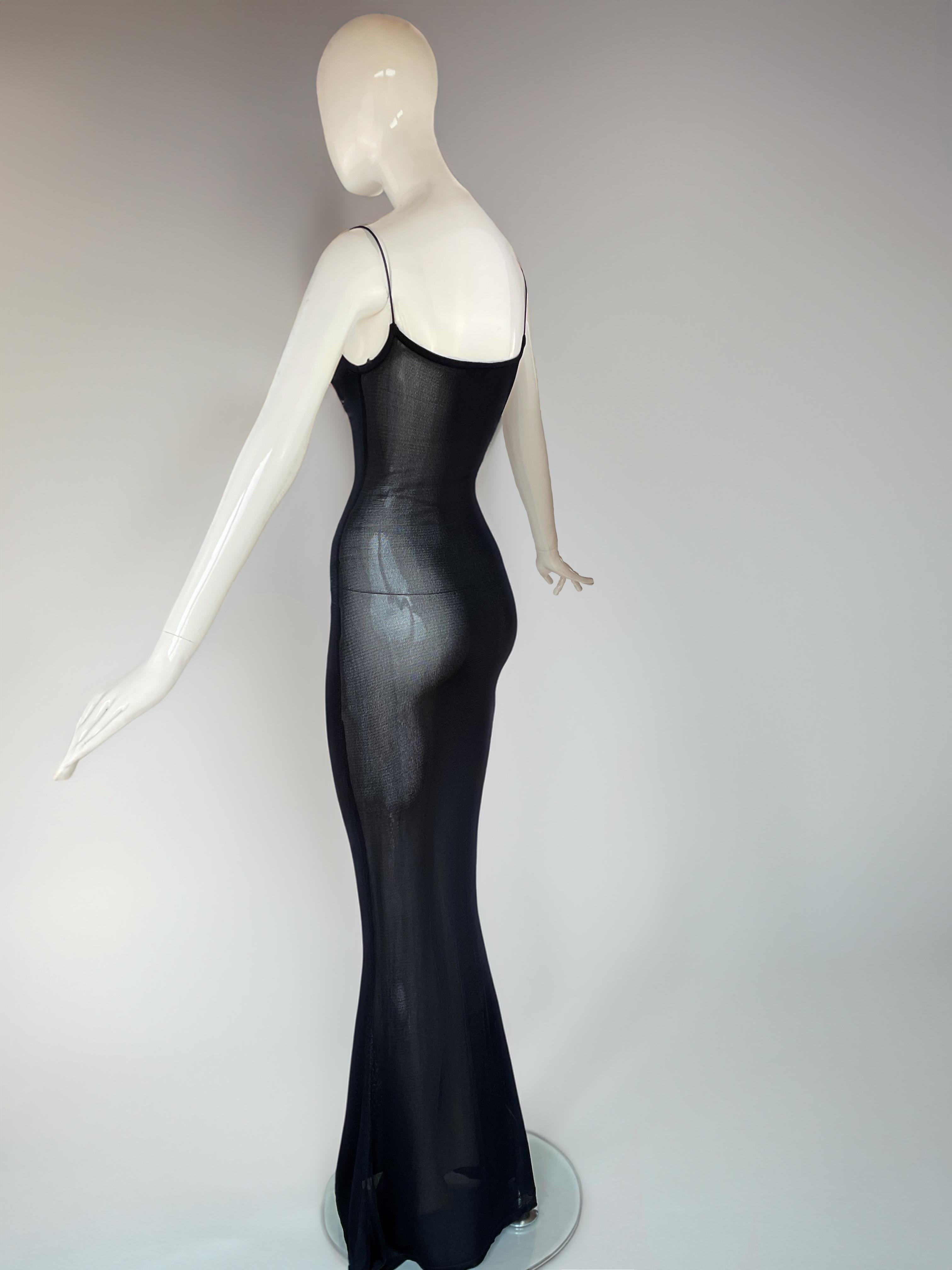 Ultra Rare John Galliano 1994 Knit Slip Dress In Excellent Condition For Sale In Baar, CH