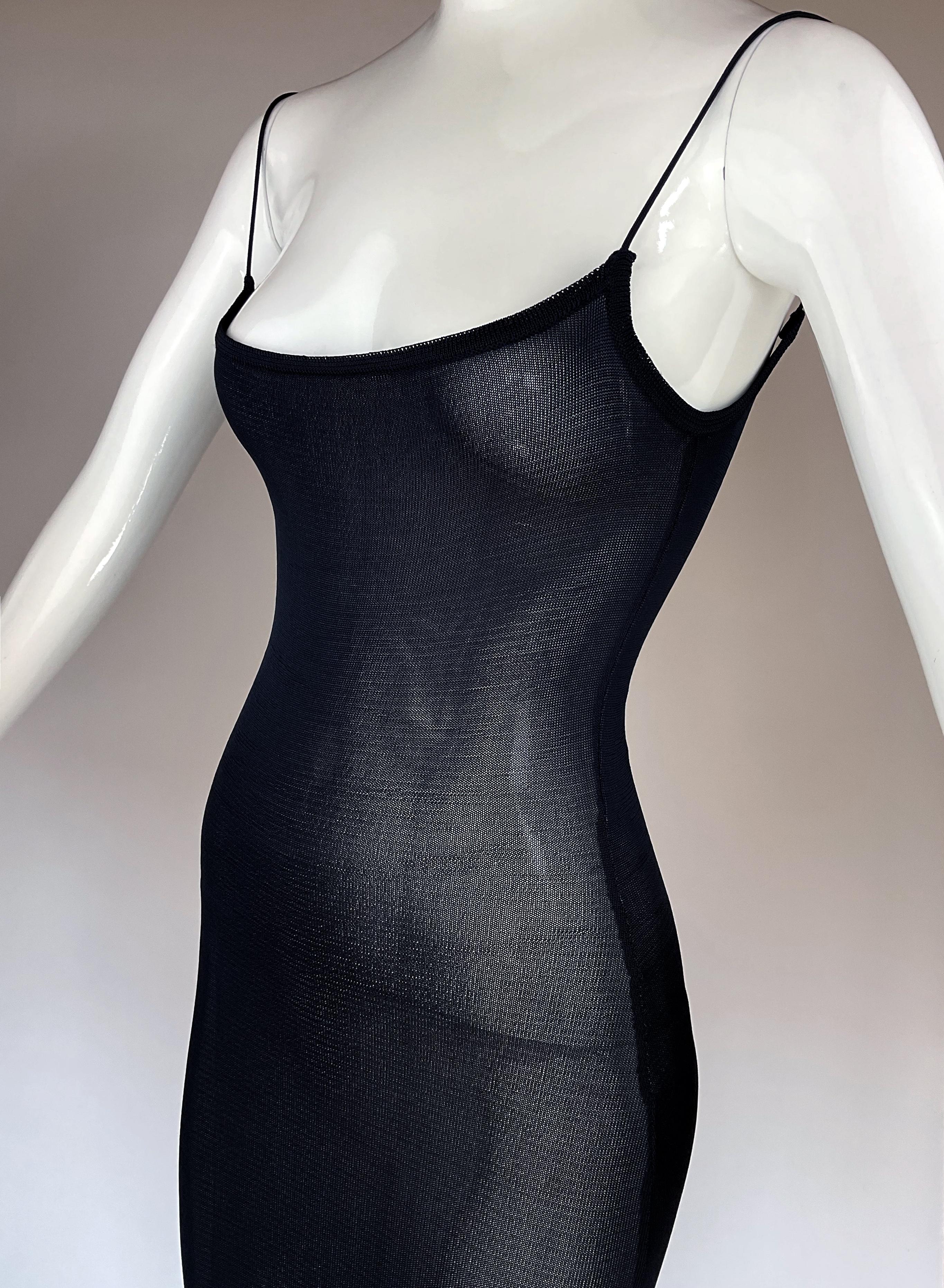 Women's Ultra Rare John Galliano 1994 Knit Slip Dress For Sale