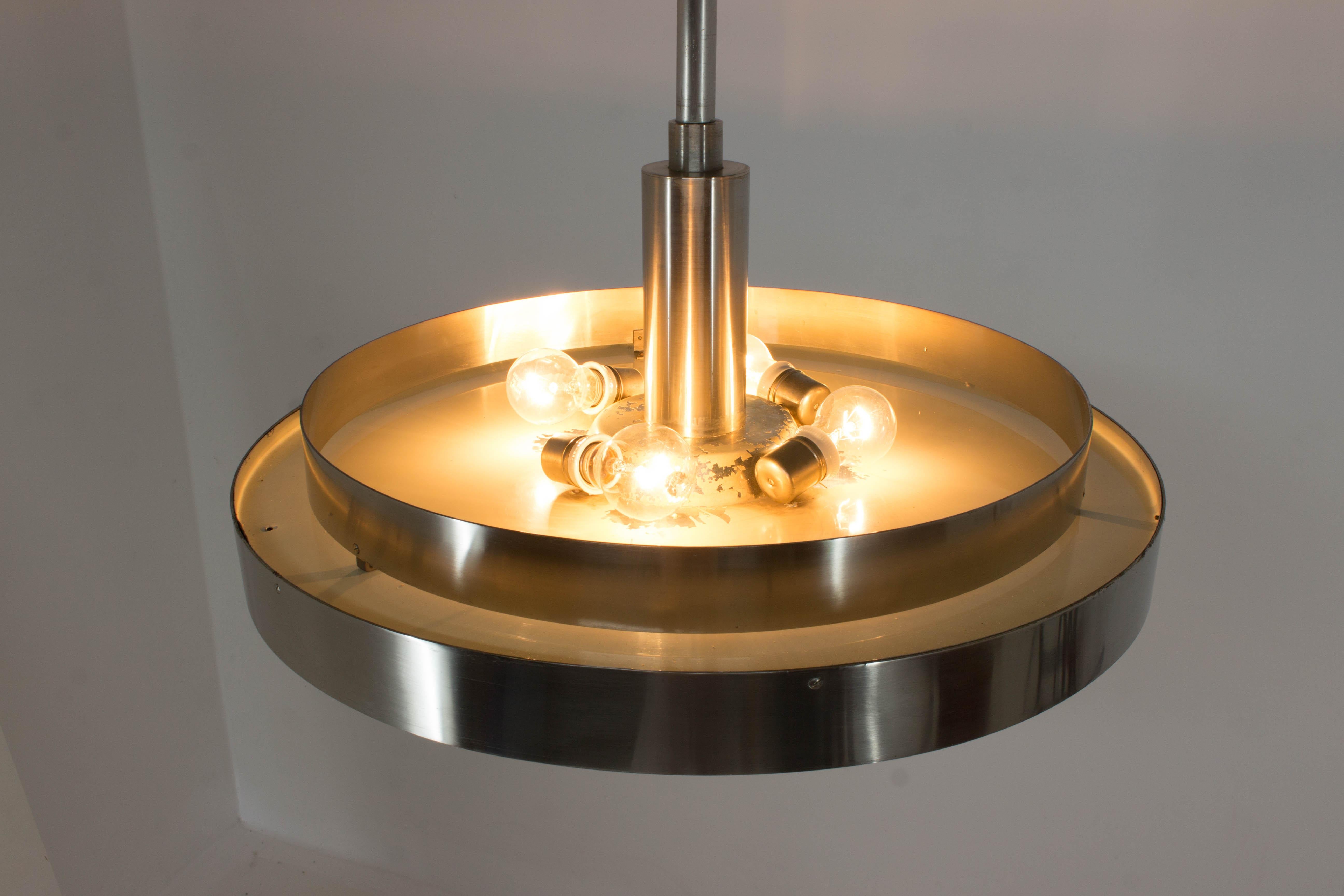 Rarissimo lampadario Bauhaus di grandi dimensioni, anni '30 in vendita 3
