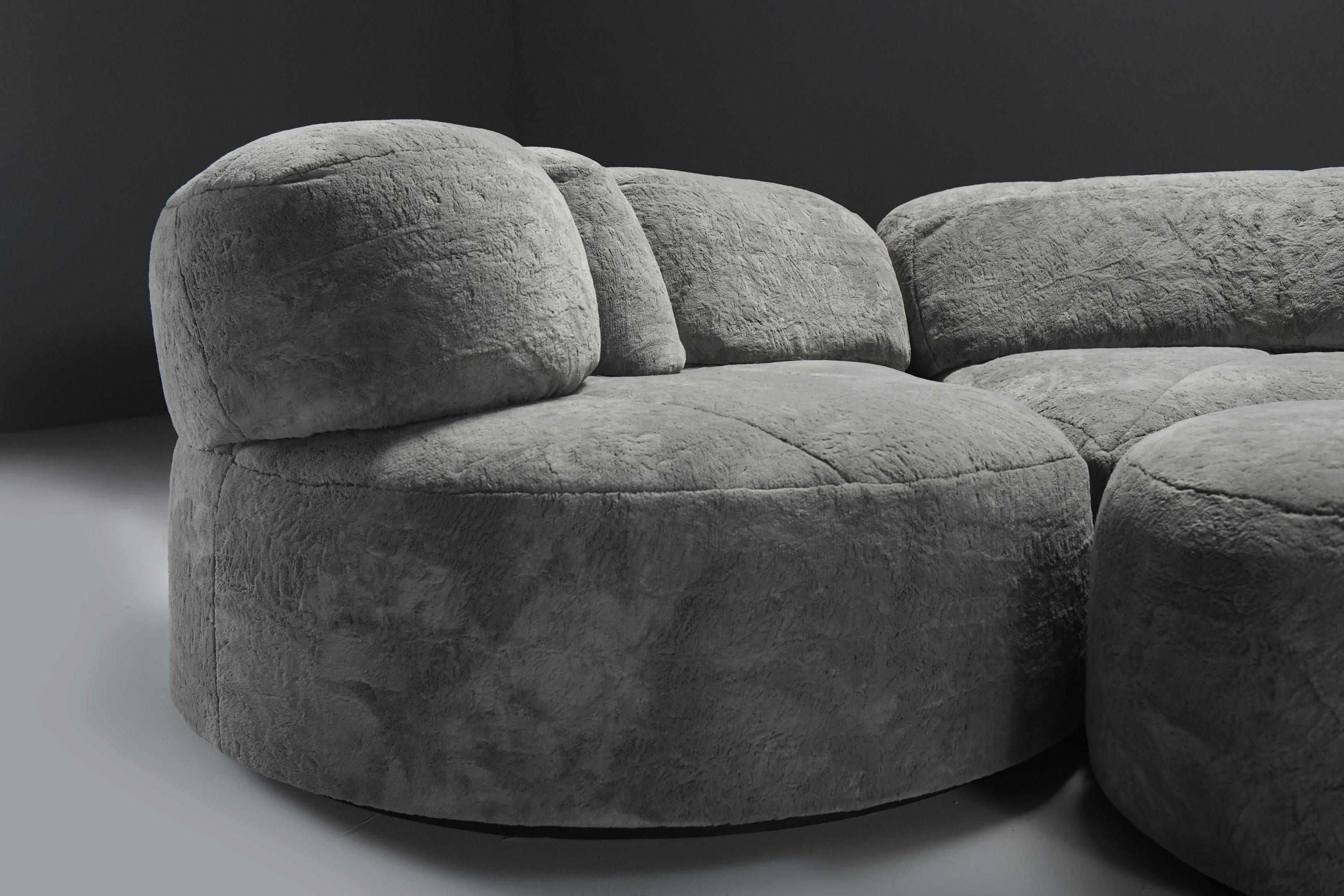 Ultra rare Paysage - Landscape sofa by Hans Hopfer for Roche Bobois France 1978 For Sale 4