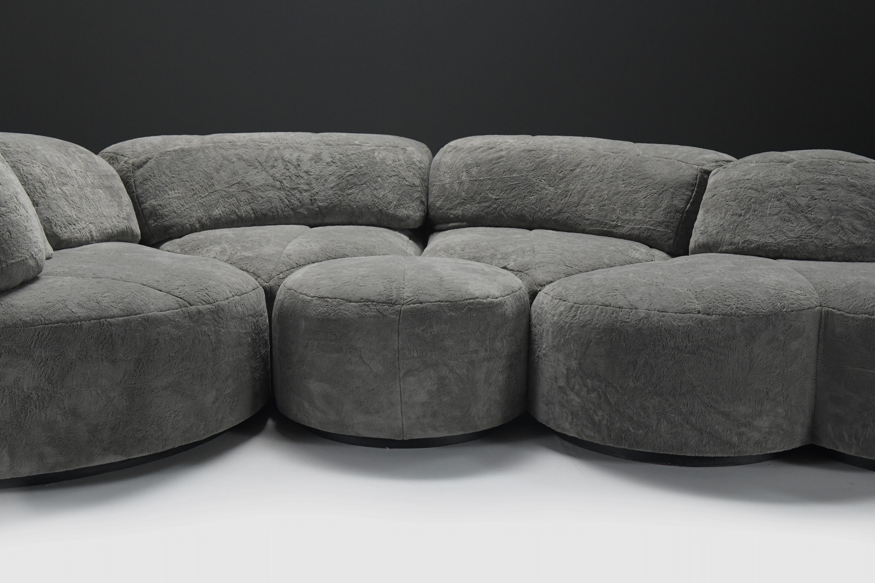 Ultra rare Paysage - Landscape sofa by Hans Hopfer for Roche Bobois France 1978 For Sale 1