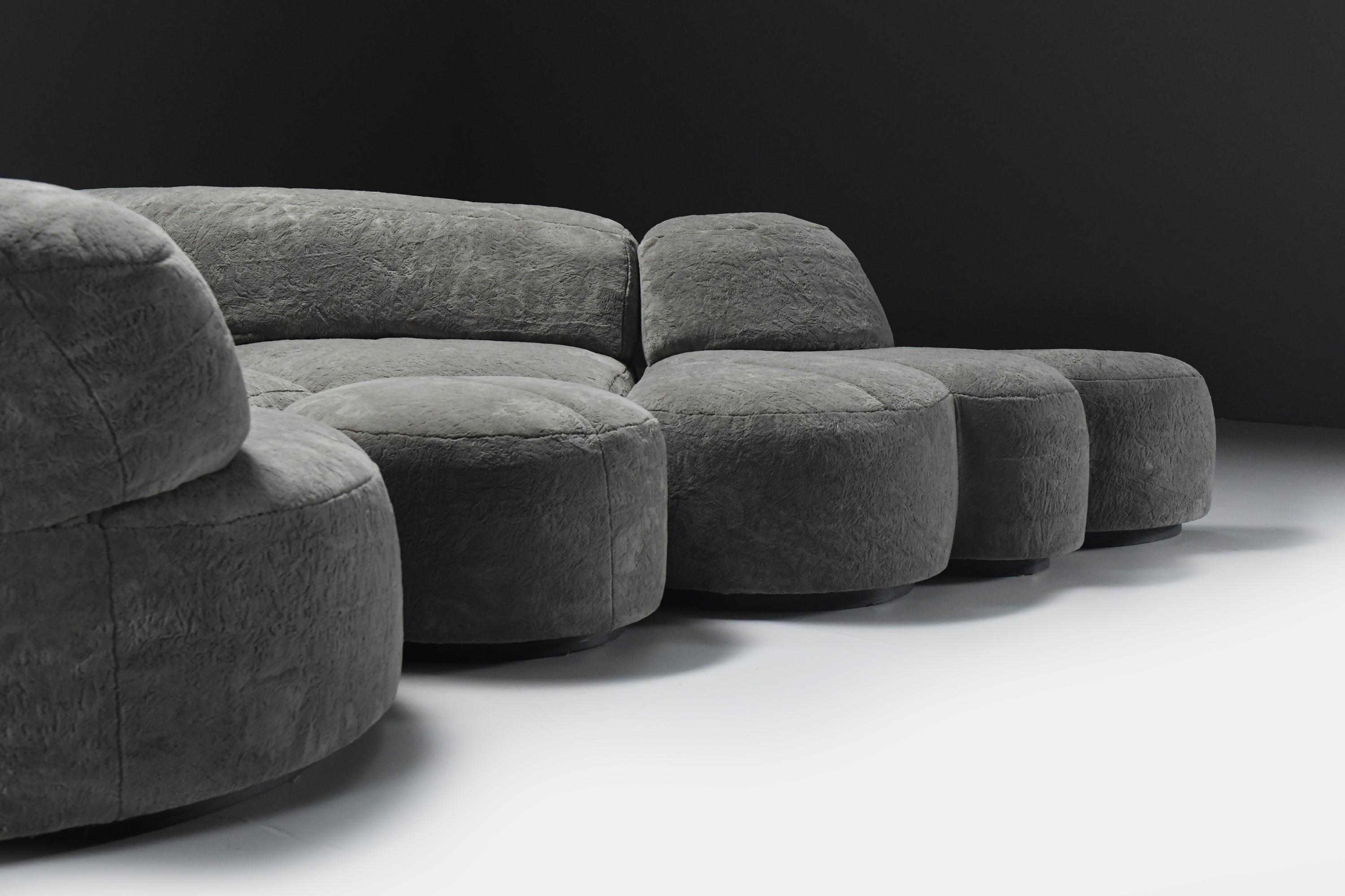 Ultra rare Paysage - Landscape sofa by Hans Hopfer for Roche Bobois France 1978 For Sale 2